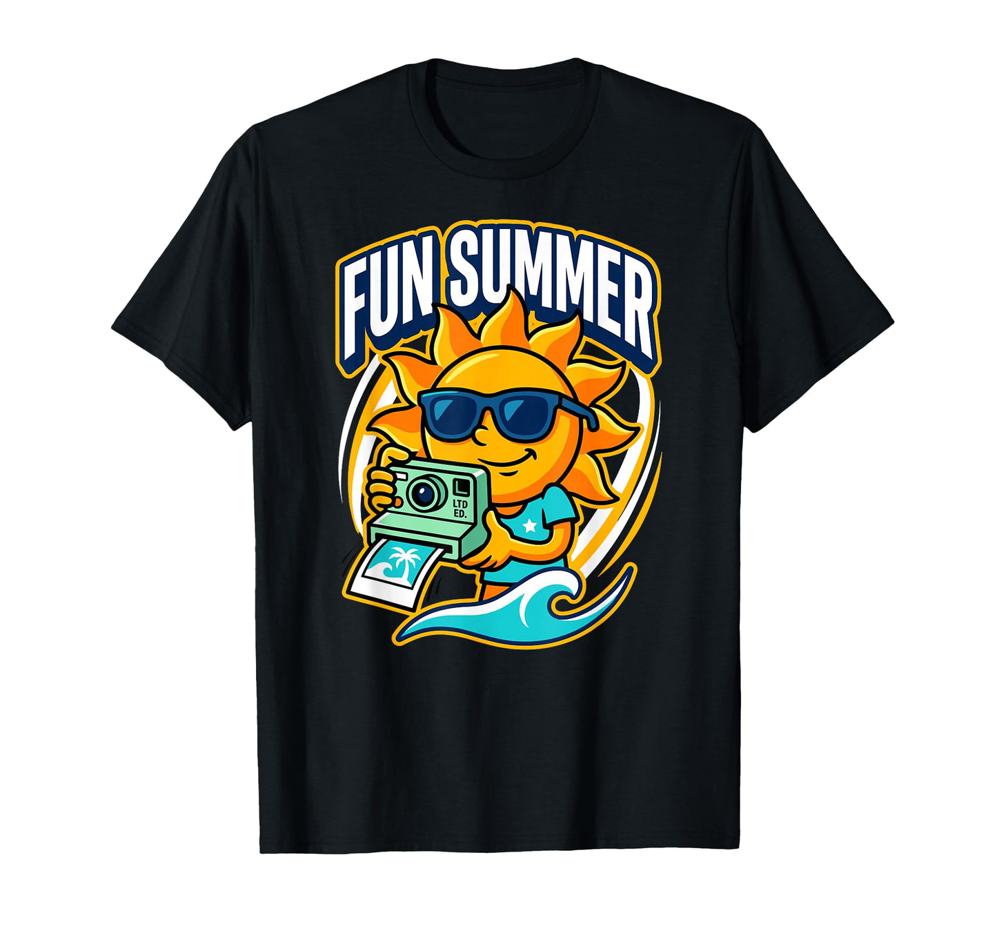 Fun Summer Sun Beach Vacation Camera T-Shirt - Streetwear Style Men Women - T-Shirt, Sweatshirt, Hoodie