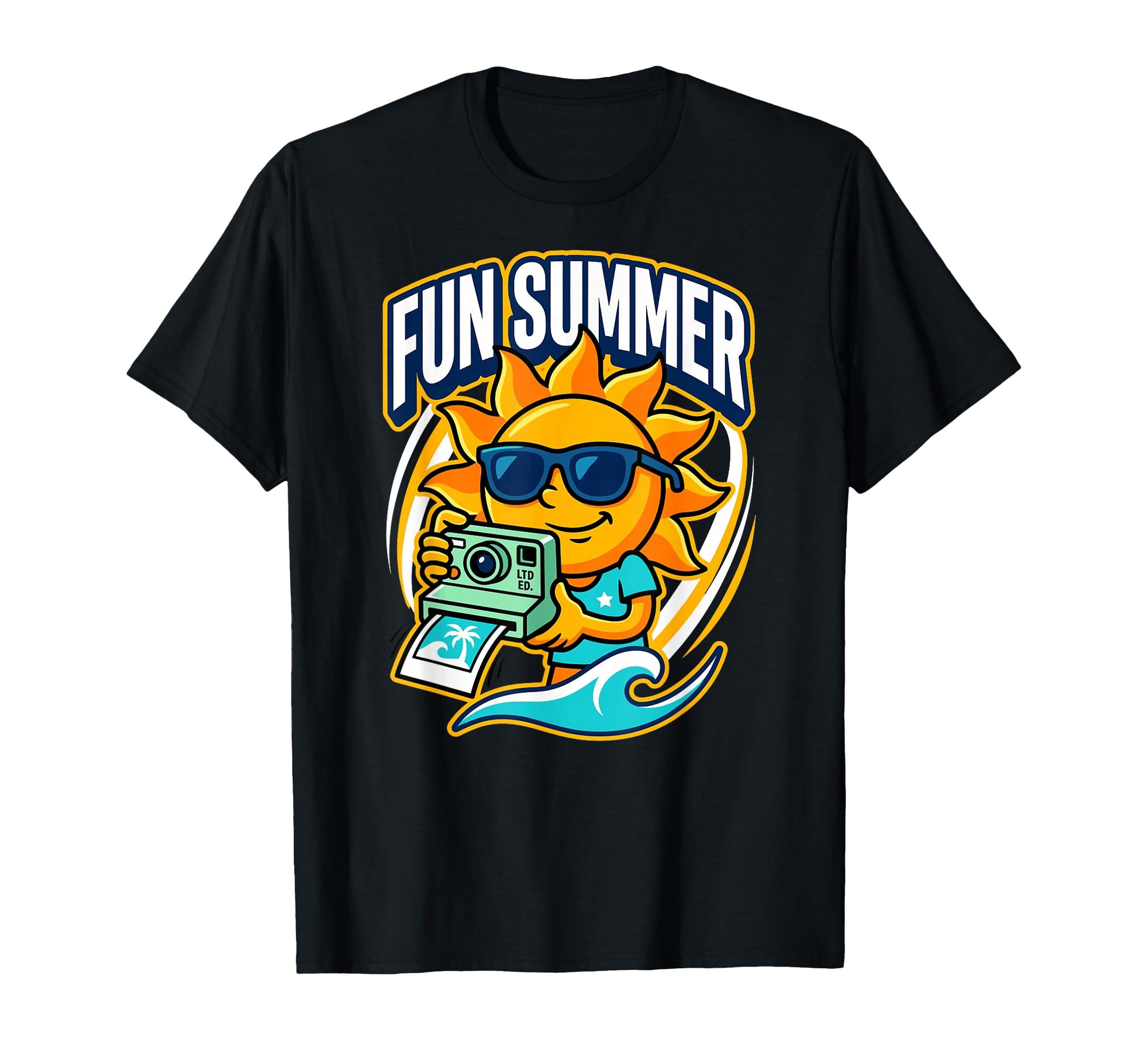 Fun Summer Sun Beach Vacation Camera T-Shirt - Streetwear Style Men Women - T-Shirt, Sweatshirt, Hoodie