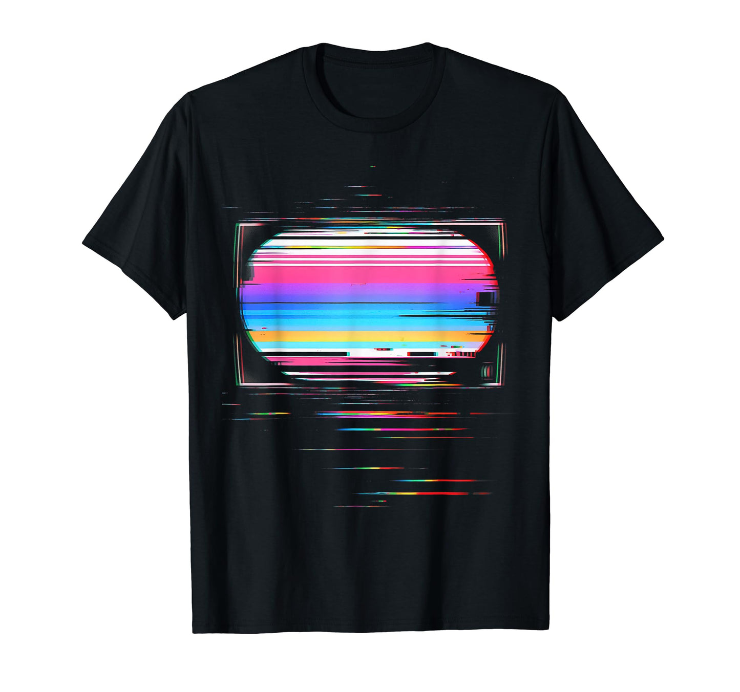 80S 90S Vaporwave Synthwave Tv Glitch Y2K T-Shirt - Novelty Apparel Unisex - T-Shirt, Sweatshirt, Hoodie