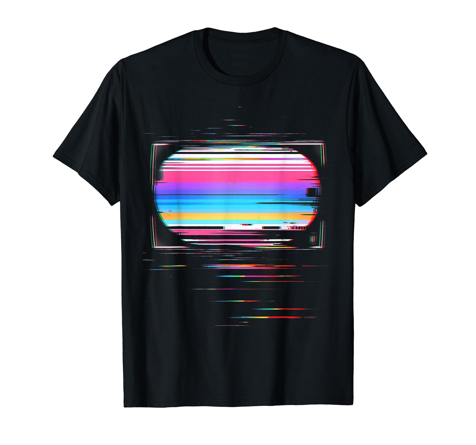 80S 90S Vaporwave Synthwave Tv Glitch Y2K T-Shirt - Novelty Apparel Unisex - T-Shirt, Sweatshirt, Hoodie