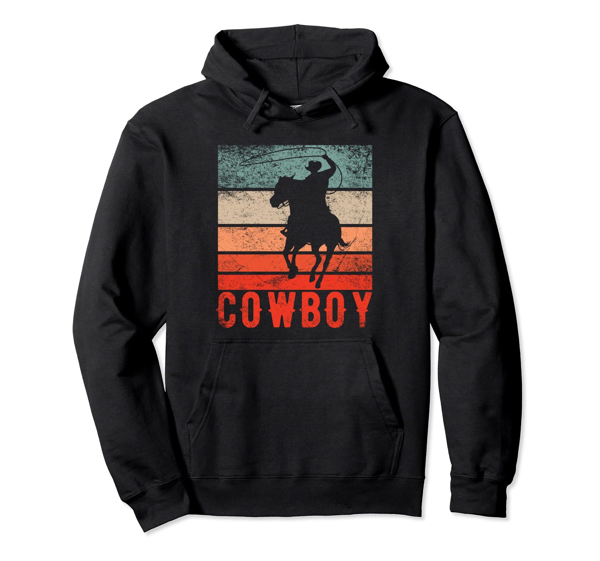 Cowboy Rodeo Horse Riding Western Hoodie - Streetwear Style for Adults - T-Shirt, Sweatshirt, Hoodie