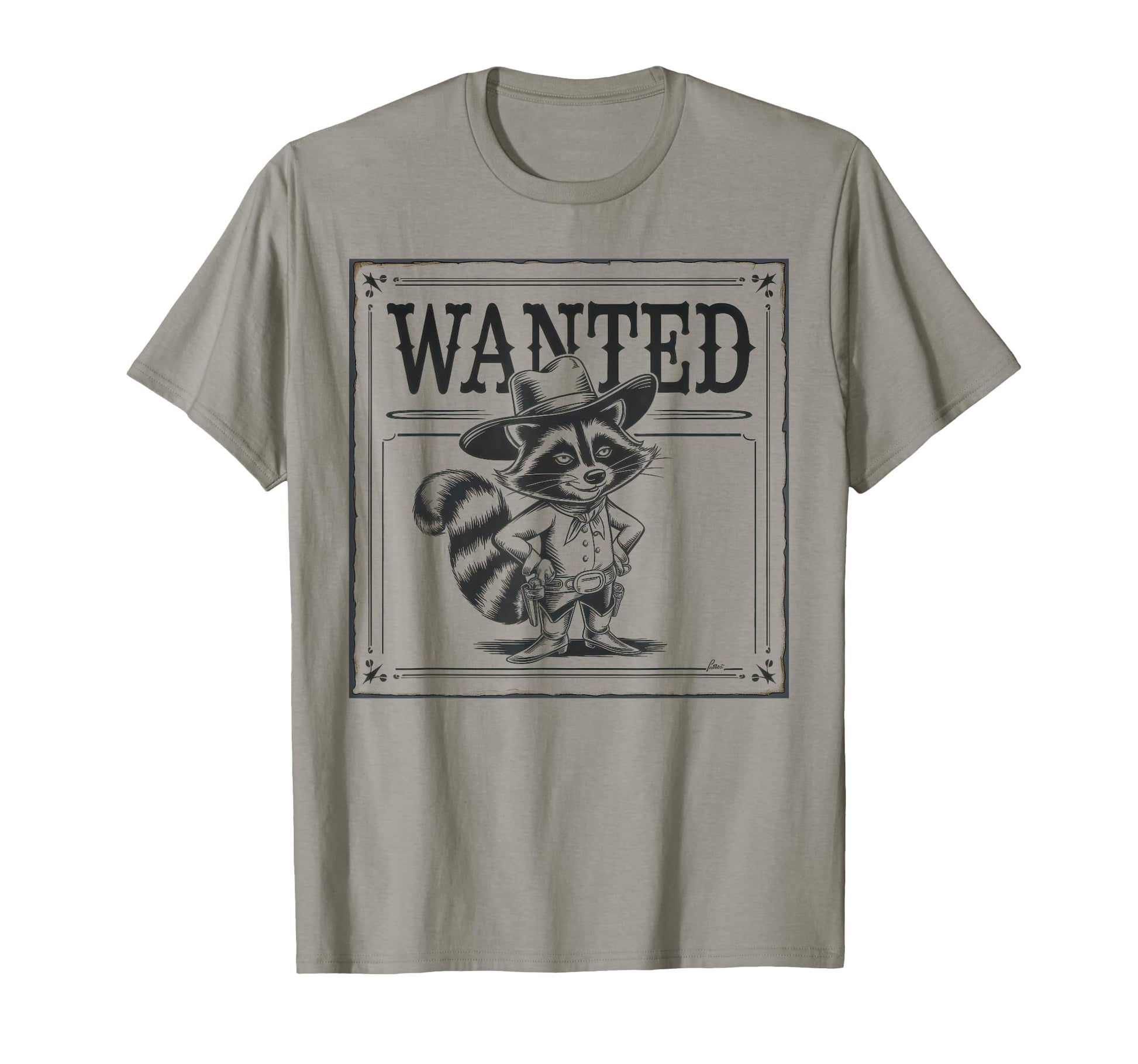 Raccoon 90S Country Music Western Cowboy T-Shirt - Minimalist Print Unisex - T-Shirt, Sweatshirt, Hoodie