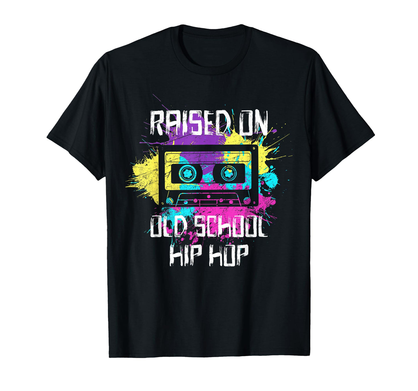 Raised Oldschool Hip Hop 90S Rap Music T-Shirt - Trendy Graphic for Adults - T-Shirt, Sweatshirt, Hoodie