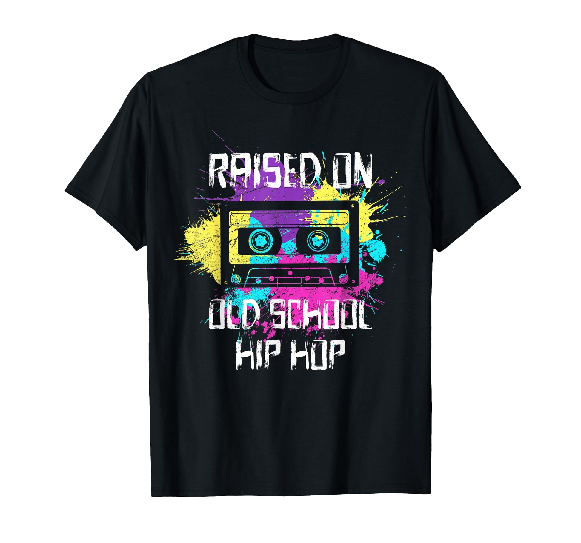 Raised Oldschool Hip Hop 90S Rap Music T-Shirt - Trendy Graphic for Adults - T-Shirt, Sweatshirt, Hoodie