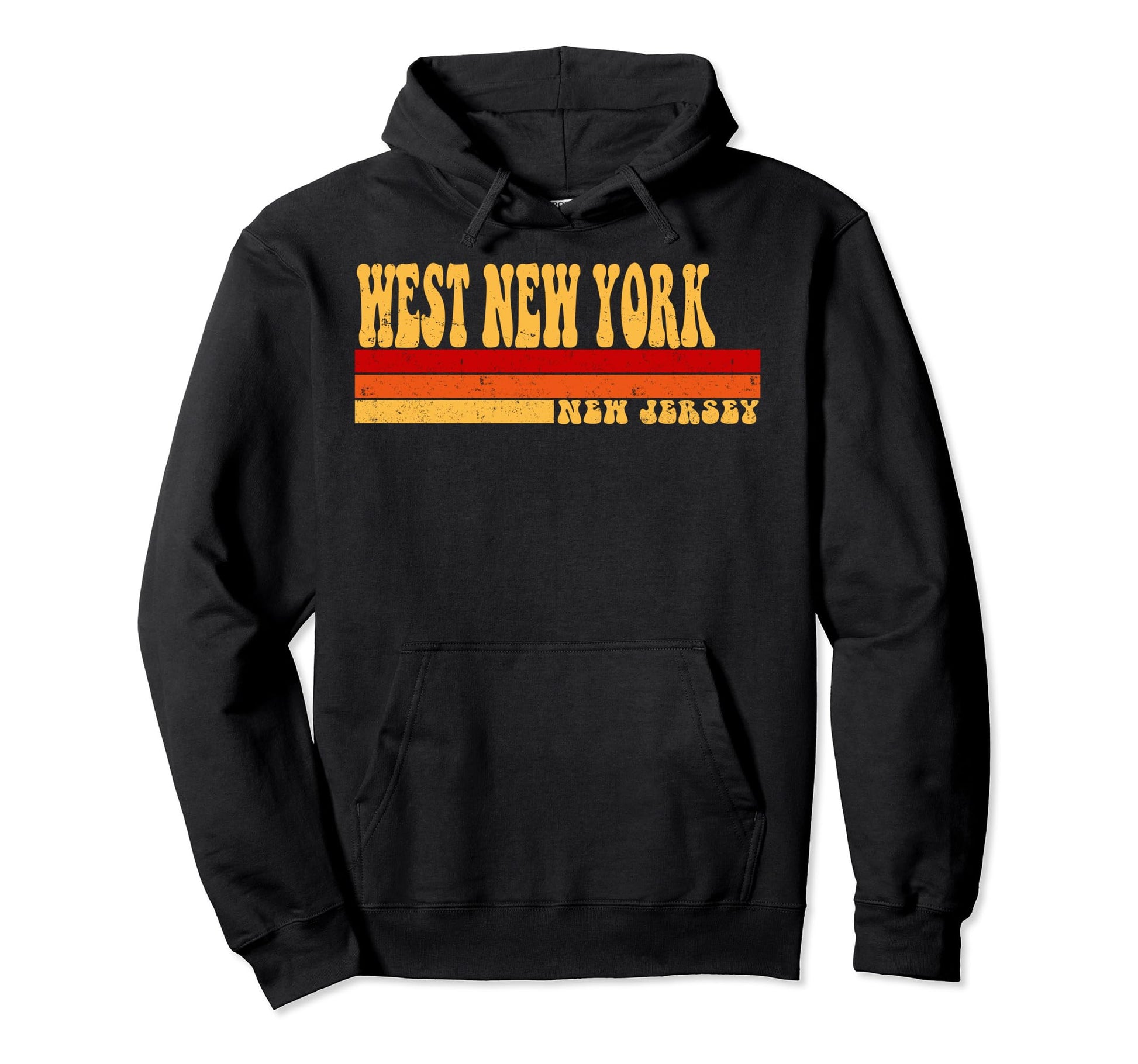 West New York New Jersey City Roots 70S Hoodie - Graphic Print Men Women - T-Shirt, Sweatshirt, Hoodie