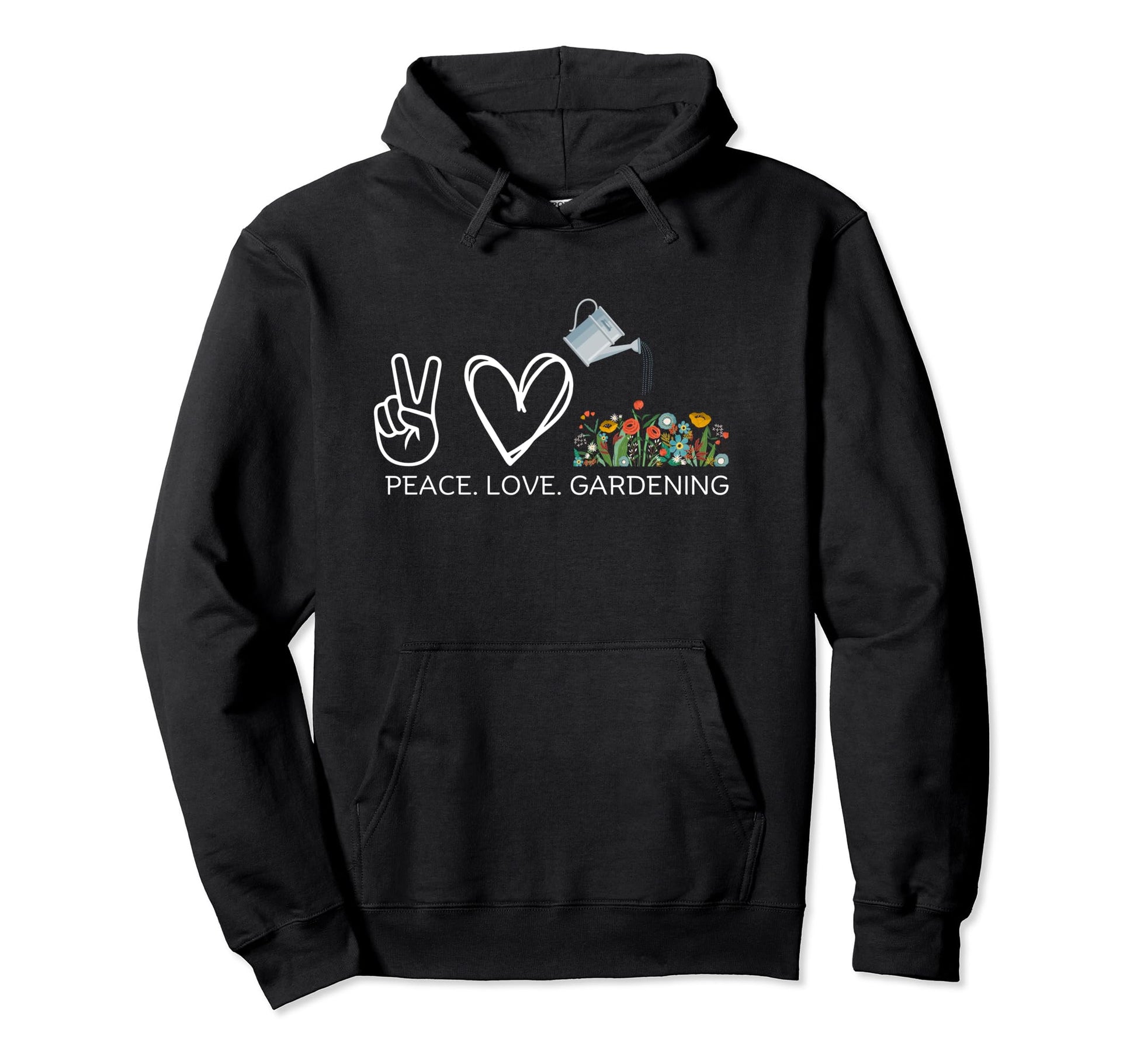 Peace Love Gardening Keen Gardeners Hoodie - Minimalist Print Men Women - T-Shirt, Sweatshirt, Hoodie