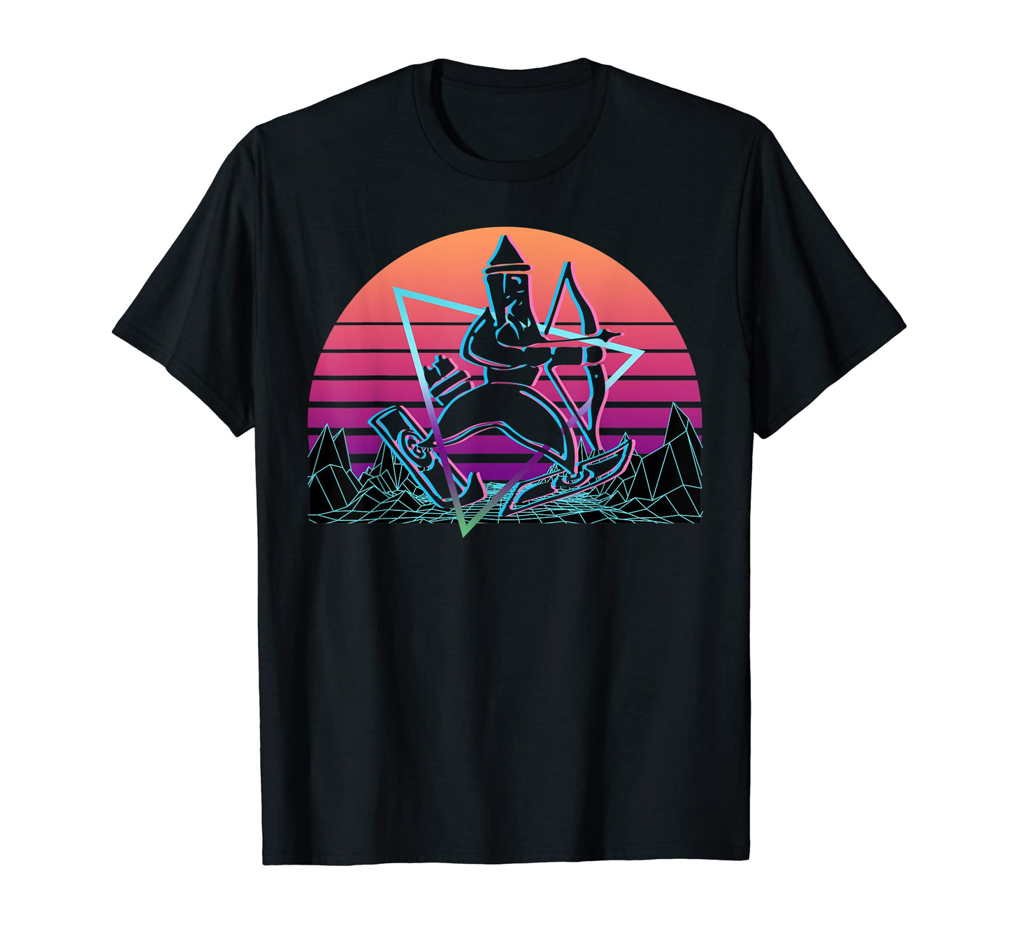 Ullr God Bow Hunting And Skiing T-Shirt - Custom Art Print Unisex - T-Shirt, Sweatshirt, Hoodie