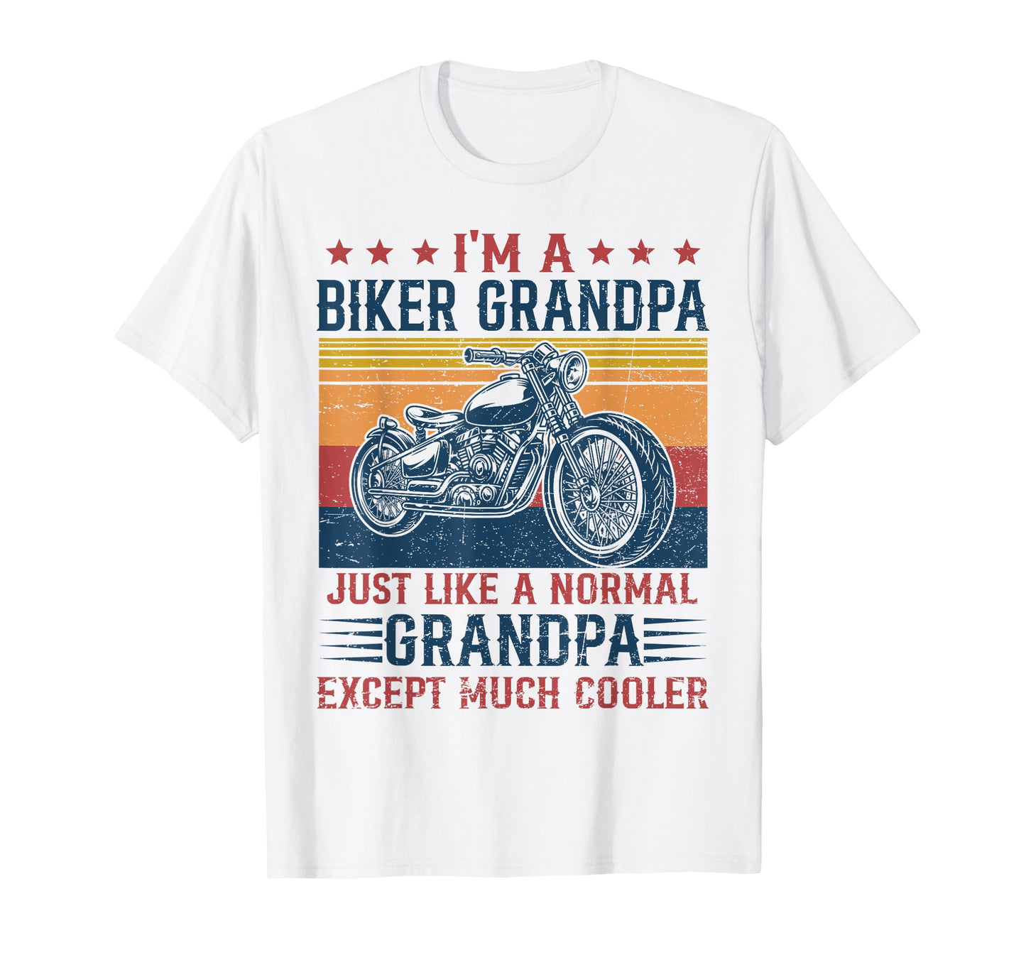 Mens Biker Grandpa Is Much Cooler T-Shirt - Unique Graphic Men Women - T-Shirt, Sweatshirt, Hoodie