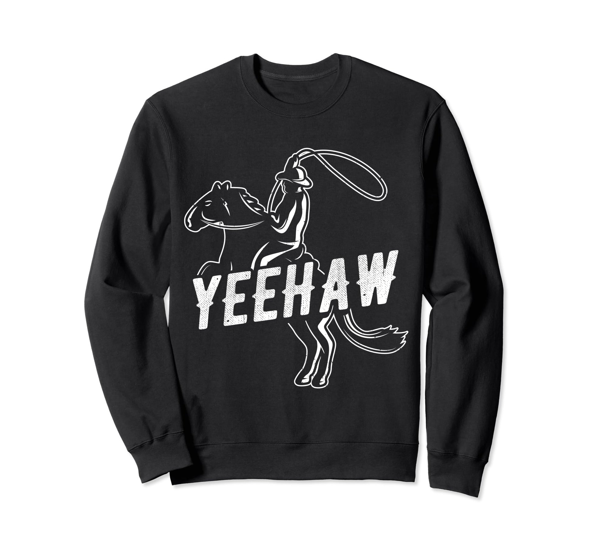 Yeehaw Cowboy Sunset Western Cowboy Sweatshirt - Unique Graphic for Adults - T-Shirt, Sweatshirt, Hoodie