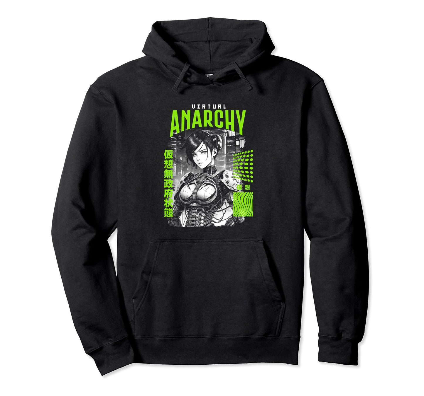 Japanese Anime Urban Cyber Vaporwave Hoodie - Streetwear Style Men Women - T-Shirt, Sweatshirt, Hoodie