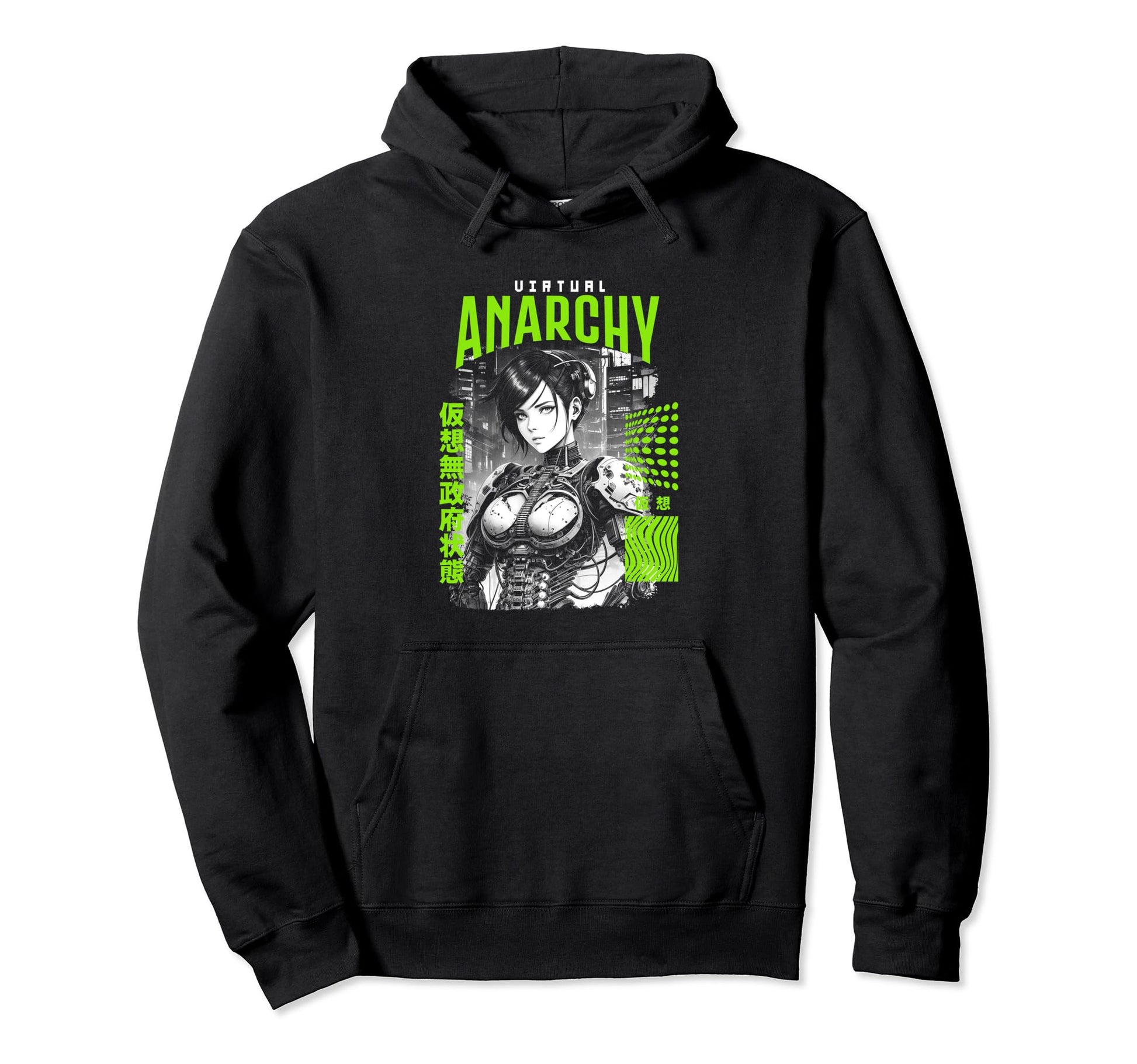 Japanese Anime Urban Cyber Vaporwave Hoodie - Streetwear Style Men Women - T-Shirt, Sweatshirt, Hoodie