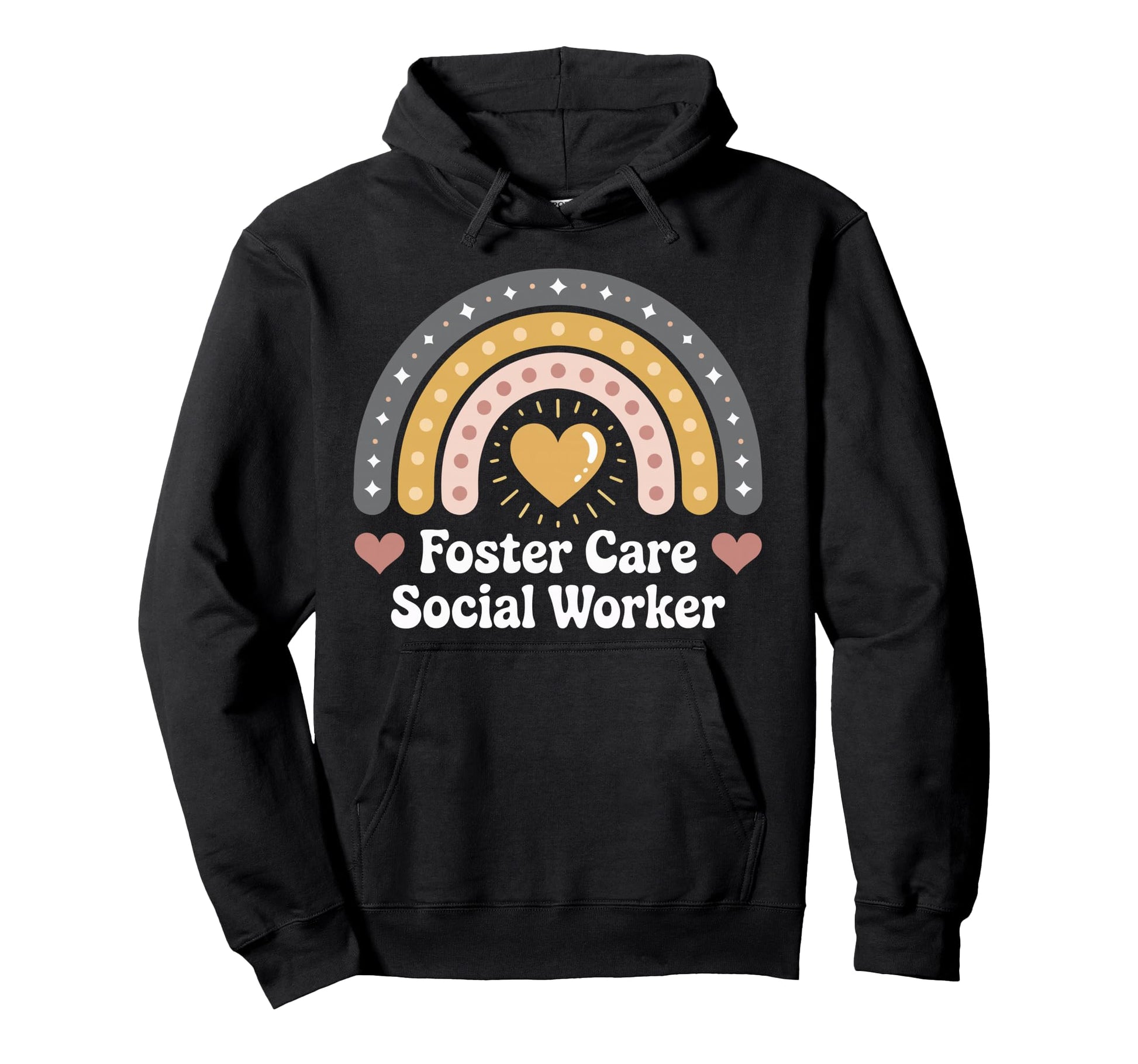 Foster Care Social Worker Rainbow Hoodie - Casual Everyday Wear for Adults - T-Shirt, Sweatshirt, Hoodie