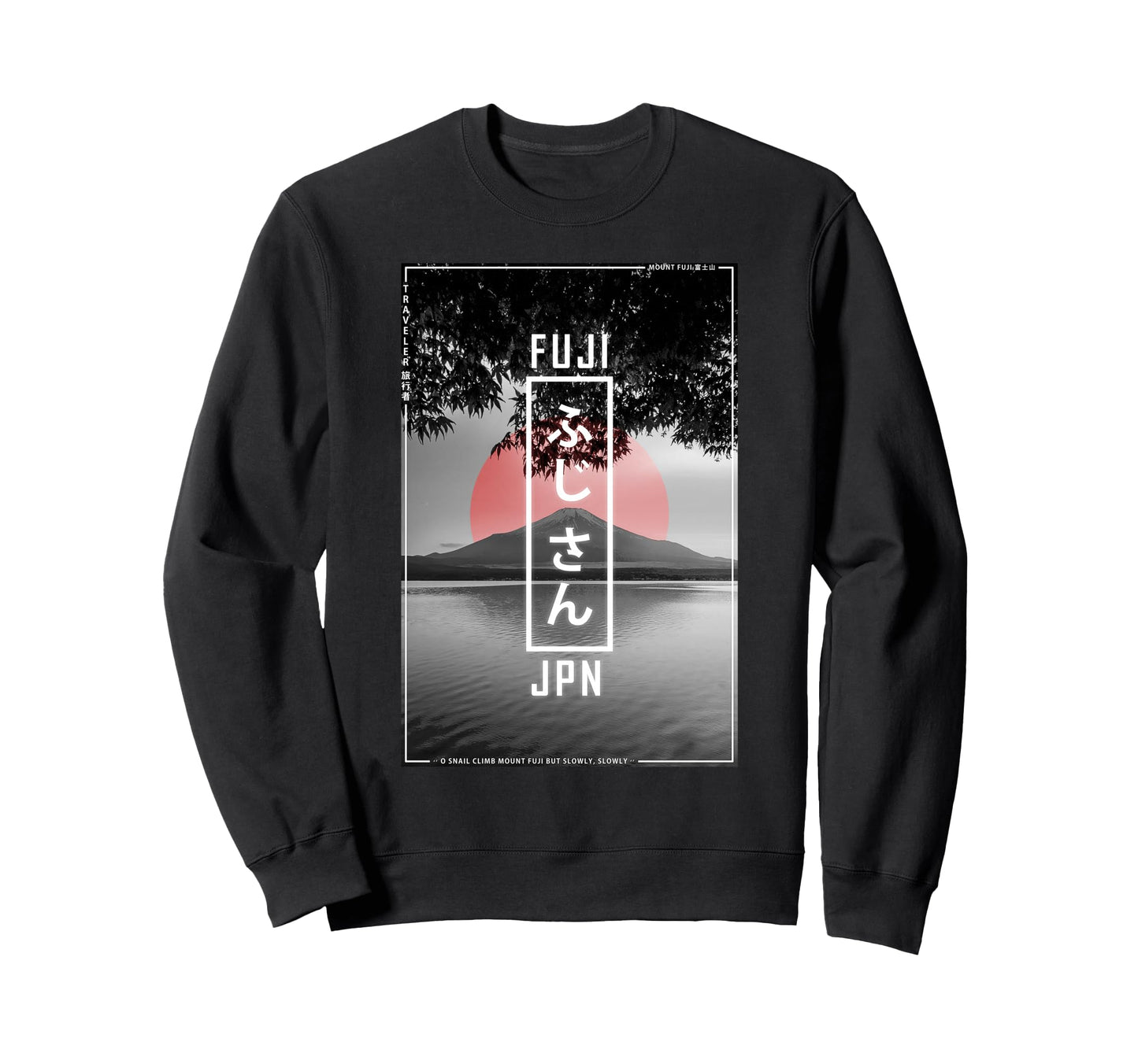 Mount Fuji Japan Lover Japanese 90S Sweatshirt - Novelty Apparel Unisex - T-Shirt, Sweatshirt, Hoodie