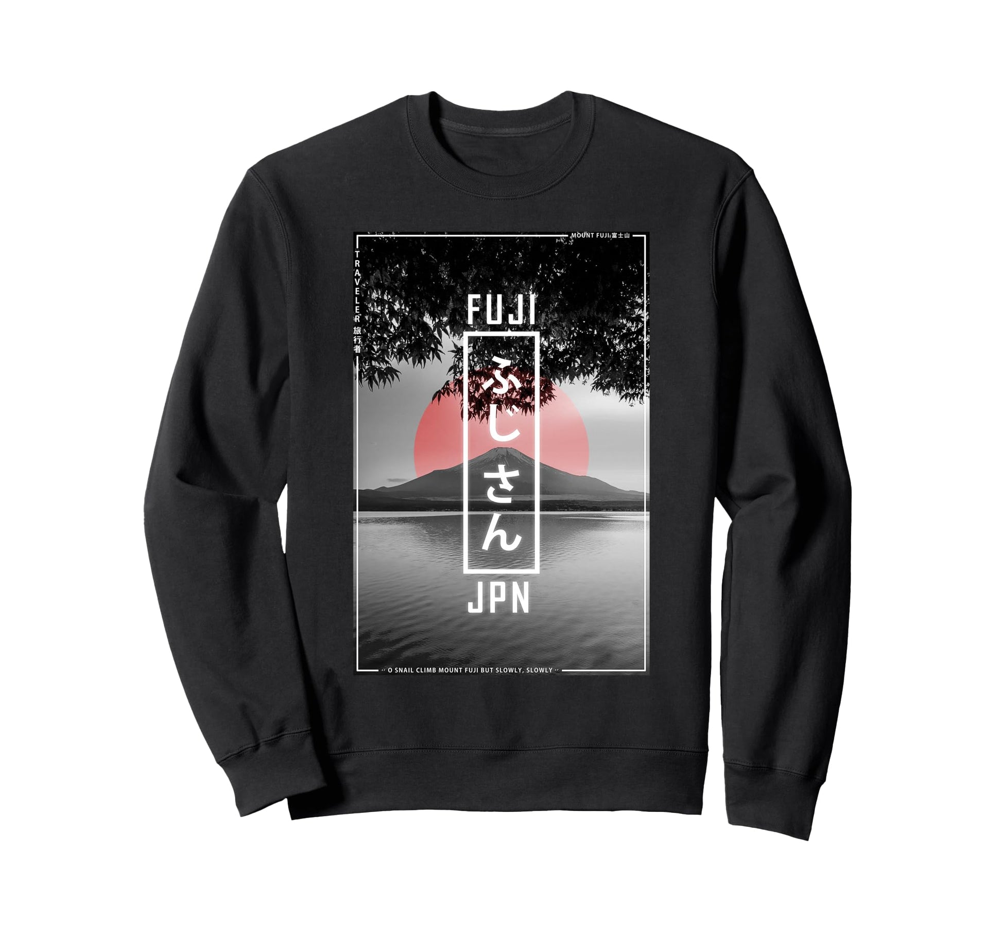 Mount Fuji Japan Lover Japanese 90S Sweatshirt - Novelty Apparel Unisex - T-Shirt, Sweatshirt, Hoodie