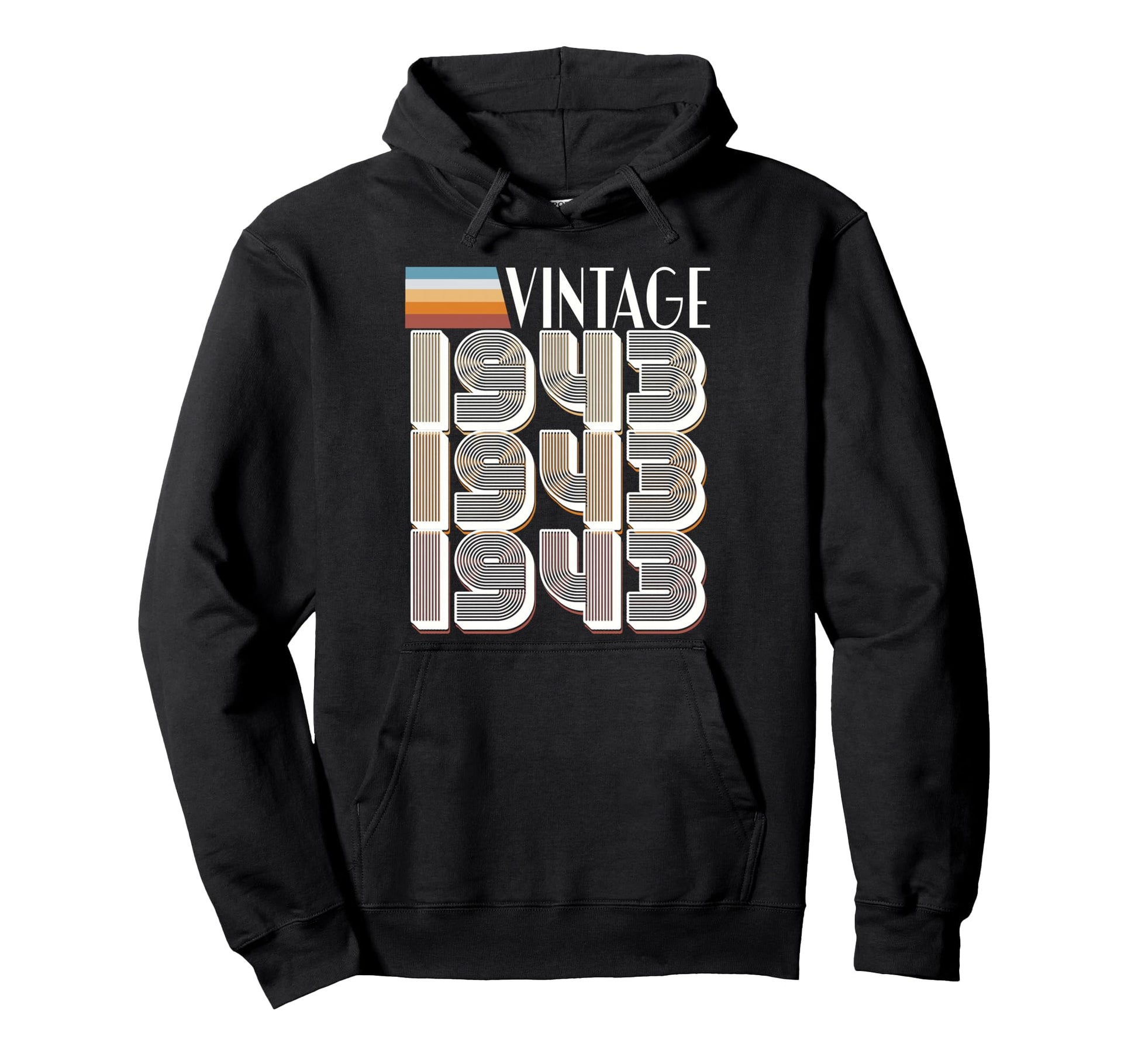 1943 Birthday Year Hoodie - Trendy Graphic Men Women - T-Shirt, Sweatshirt, Hoodie