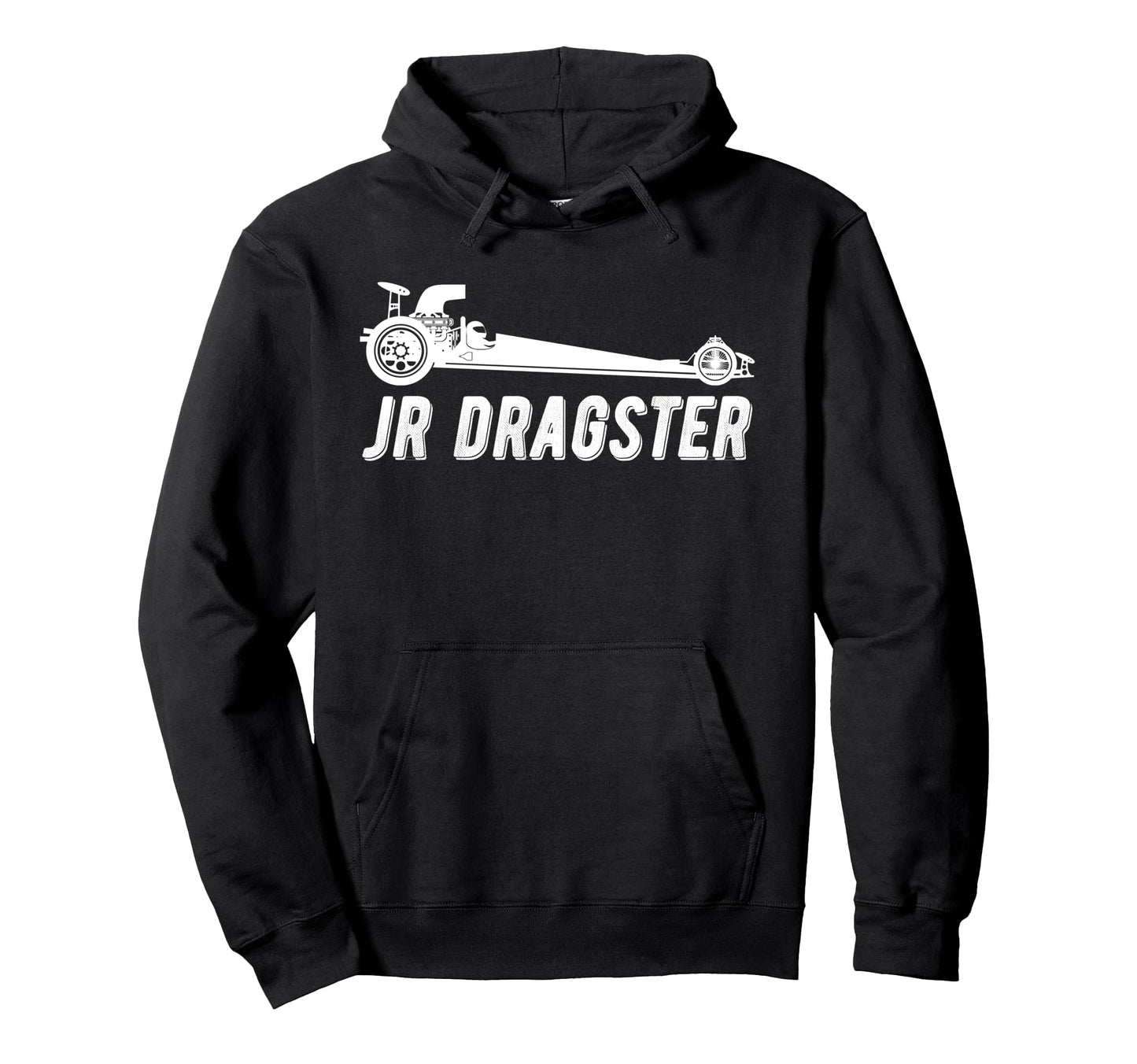 Jr Dragster Racing Car Driving Racer Hoodie - Minimalist Print for Adults - T-Shirt, Sweatshirt, Hoodie