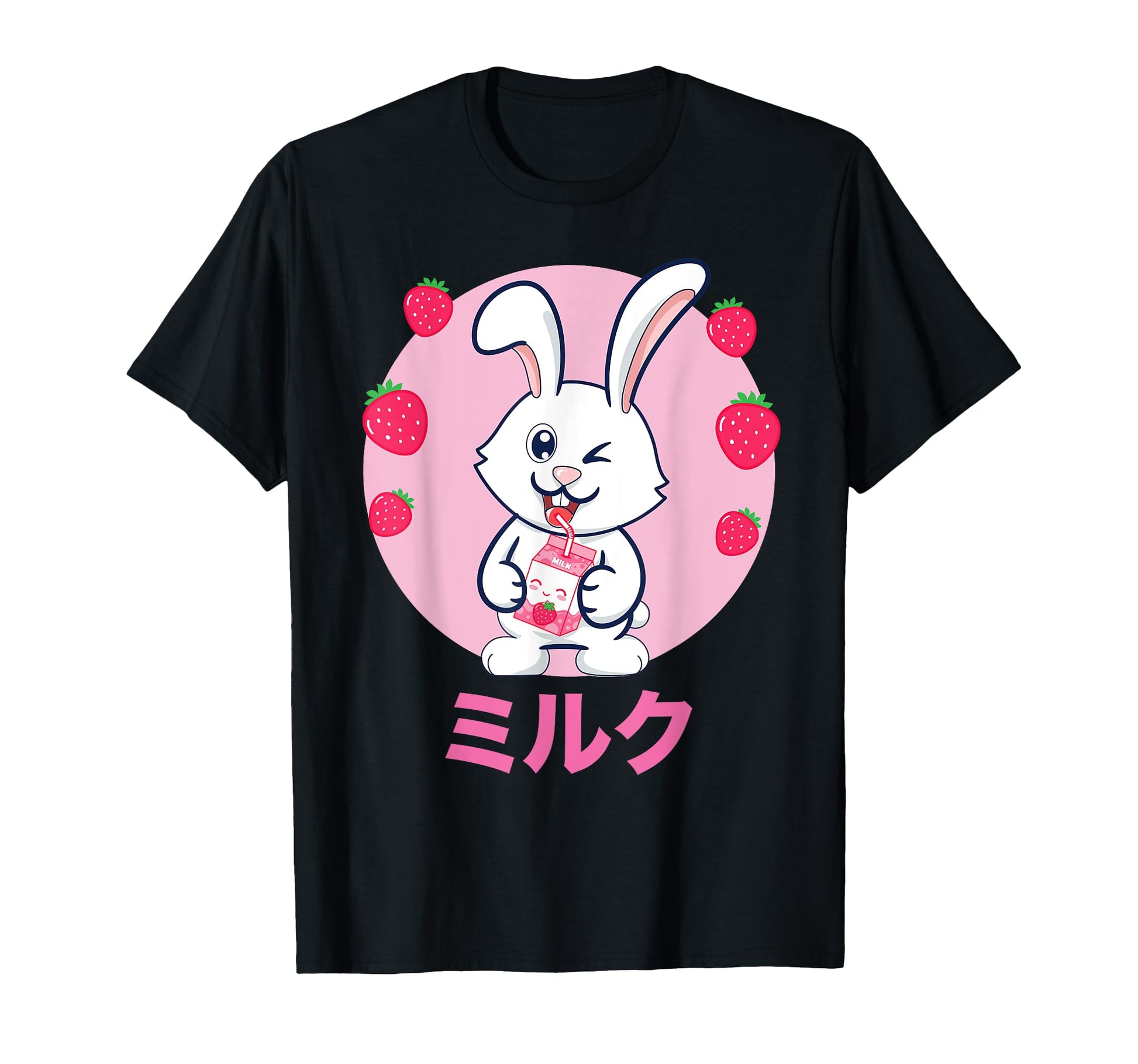 Rabbit Milkshake Vaporwave T-Shirt - Aesthetic Graphic for Adults - T-Shirt, Sweatshirt, Hoodie