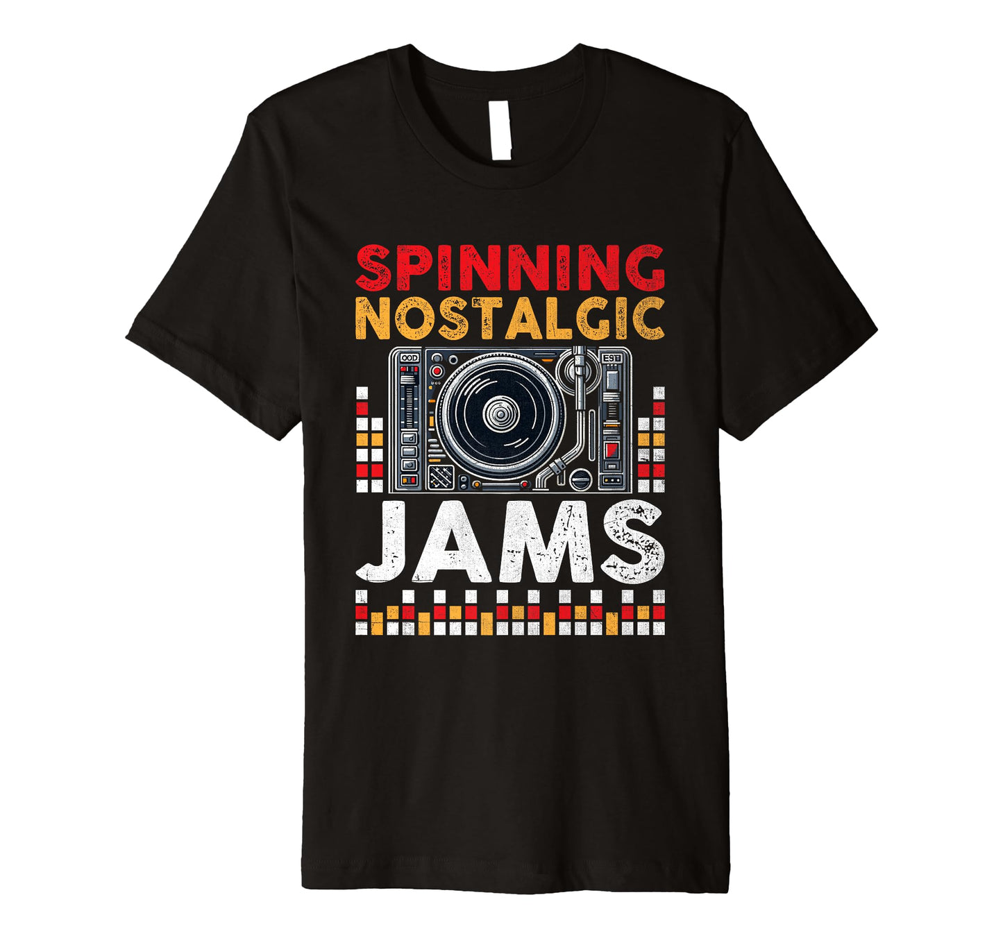 Funny Old School Dj Equipment Table T-Shirt - Streetwear Style Unisex - T-Shirt, Sweatshirt, Hoodie