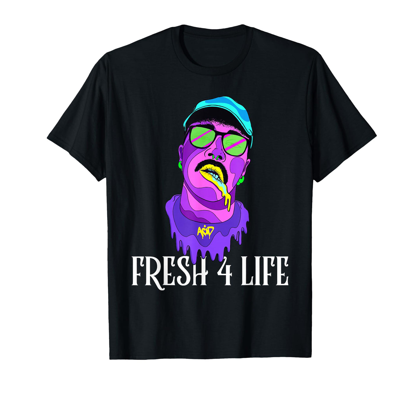 Fresh 4 Life 90S Hip Hop Old T-Shirt - Fun Novelty Design for Adults - T-Shirt, Sweatshirt, Hoodie