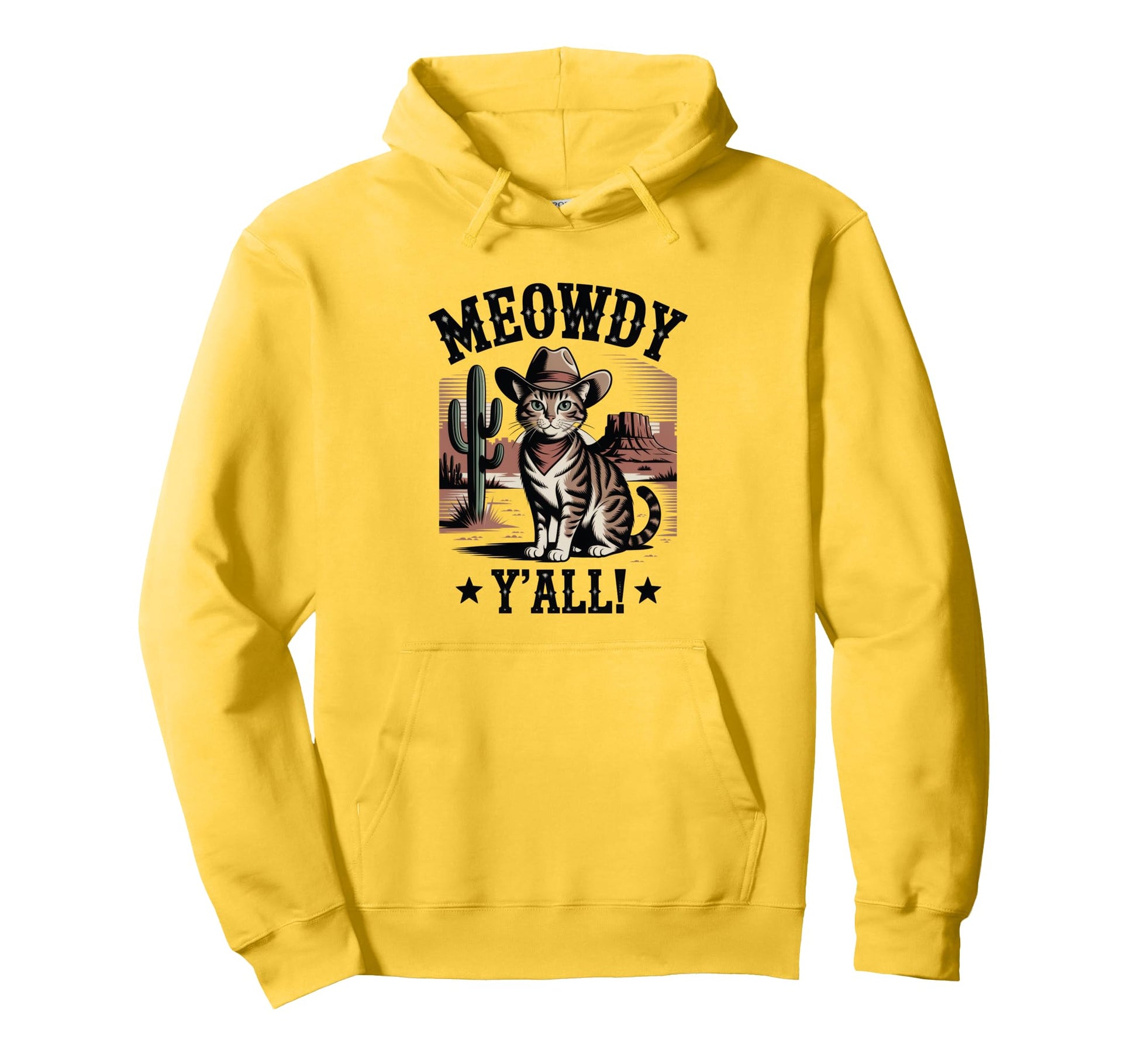 Meowdy You All Whiskers Wind Cowboy Hoodie - Unique Graphic Men Women - T-Shirt, Sweatshirt, Hoodie