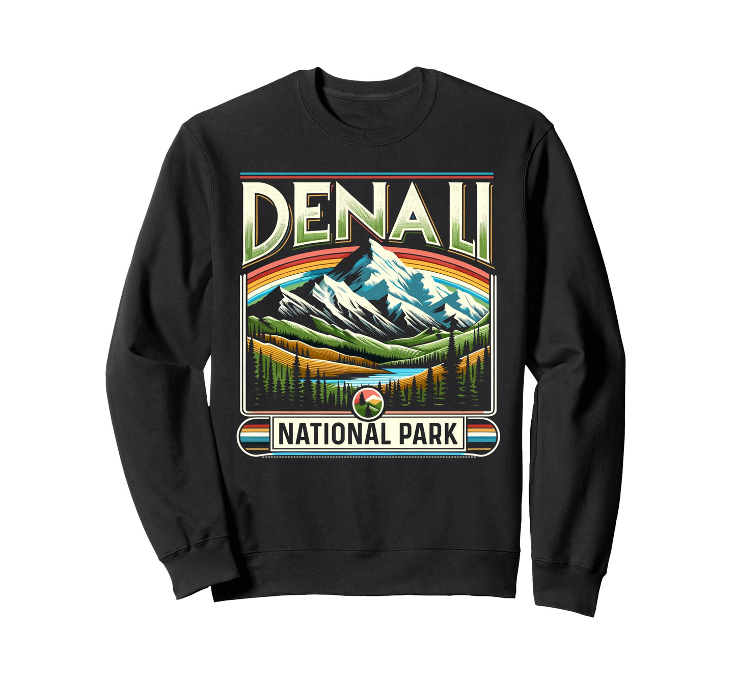 Denali National Park Scenic Denali Sweatshirt - Novelty Apparel Unisex - T-Shirt, Sweatshirt, Hoodie