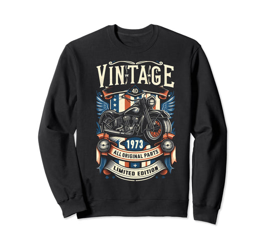 1973 Born 1973 51Th Birthday Sweatshirt - Novelty Apparel for Adults - T-Shirt, Sweatshirt, Hoodie
