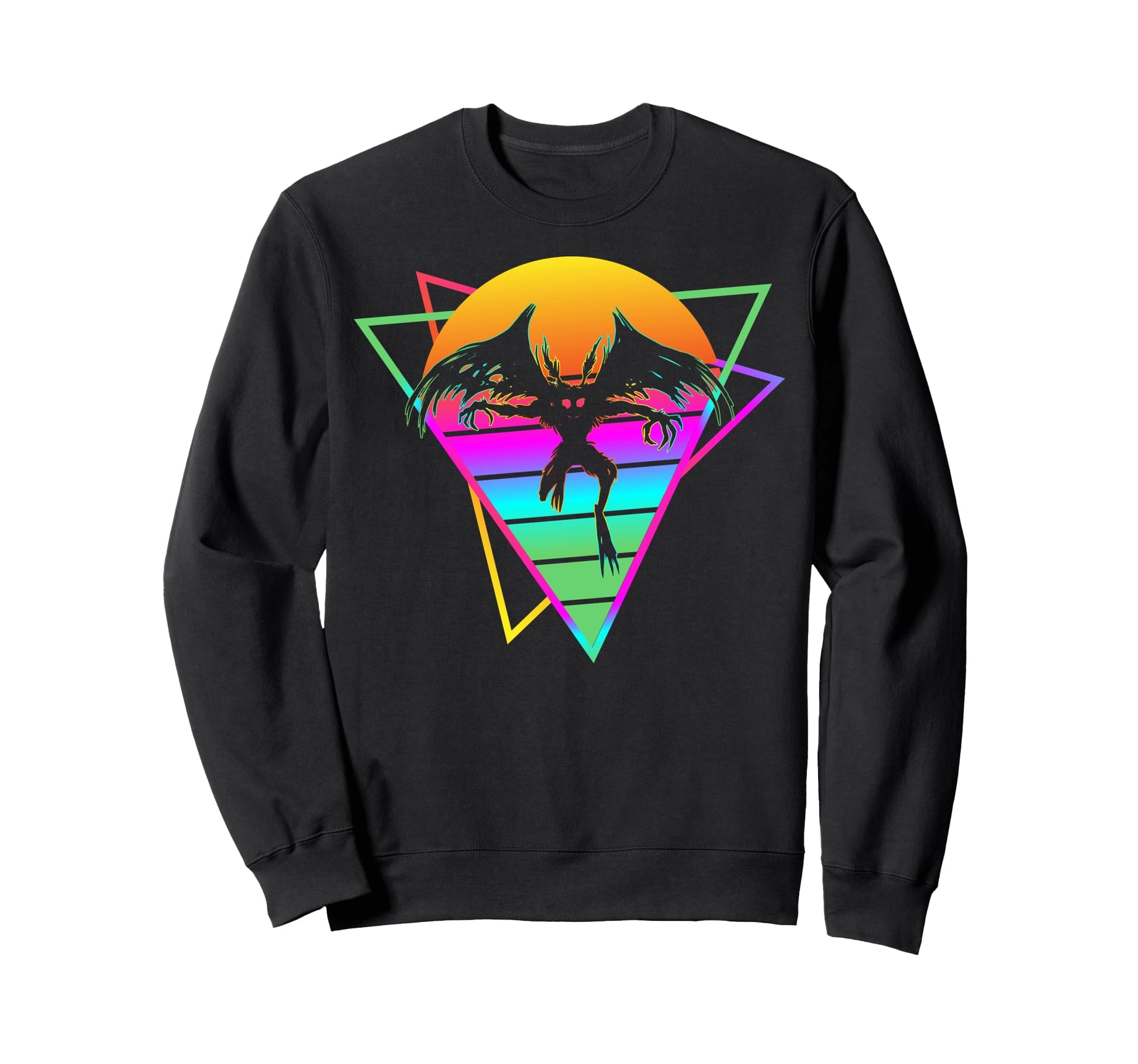 Vaporwave Aesthetic Mothman Sweatshirt - Minimalist Print Unisex - T-Shirt, Sweatshirt, Hoodie