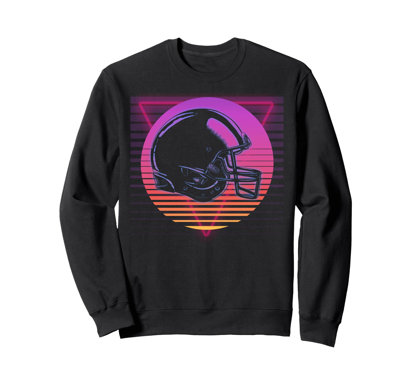 Football Ball Helmet Sweatshirt - Casual Everyday Wear for Adults - T-Shirt, Sweatshirt, Hoodie