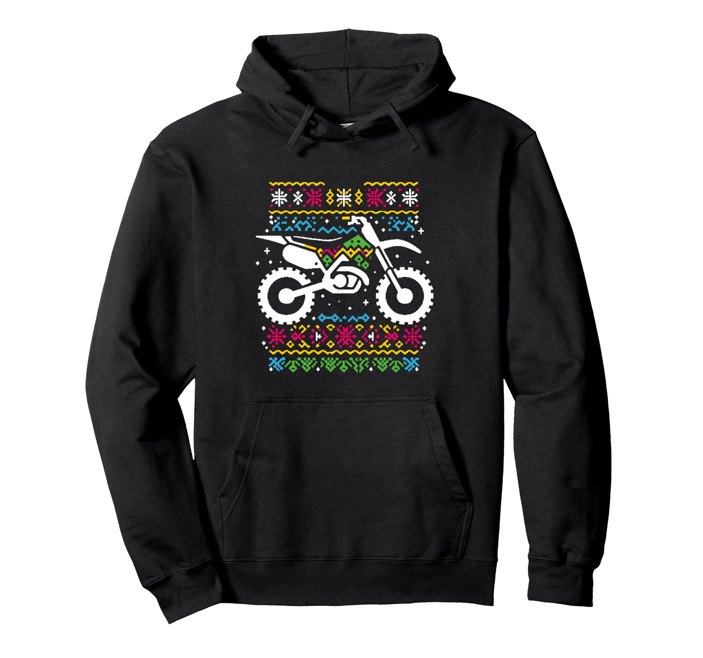 Dirtbike Motorcycle Biker Ugly Hoodie - Trendy Graphic for Adults - T-Shirt, Sweatshirt, Hoodie