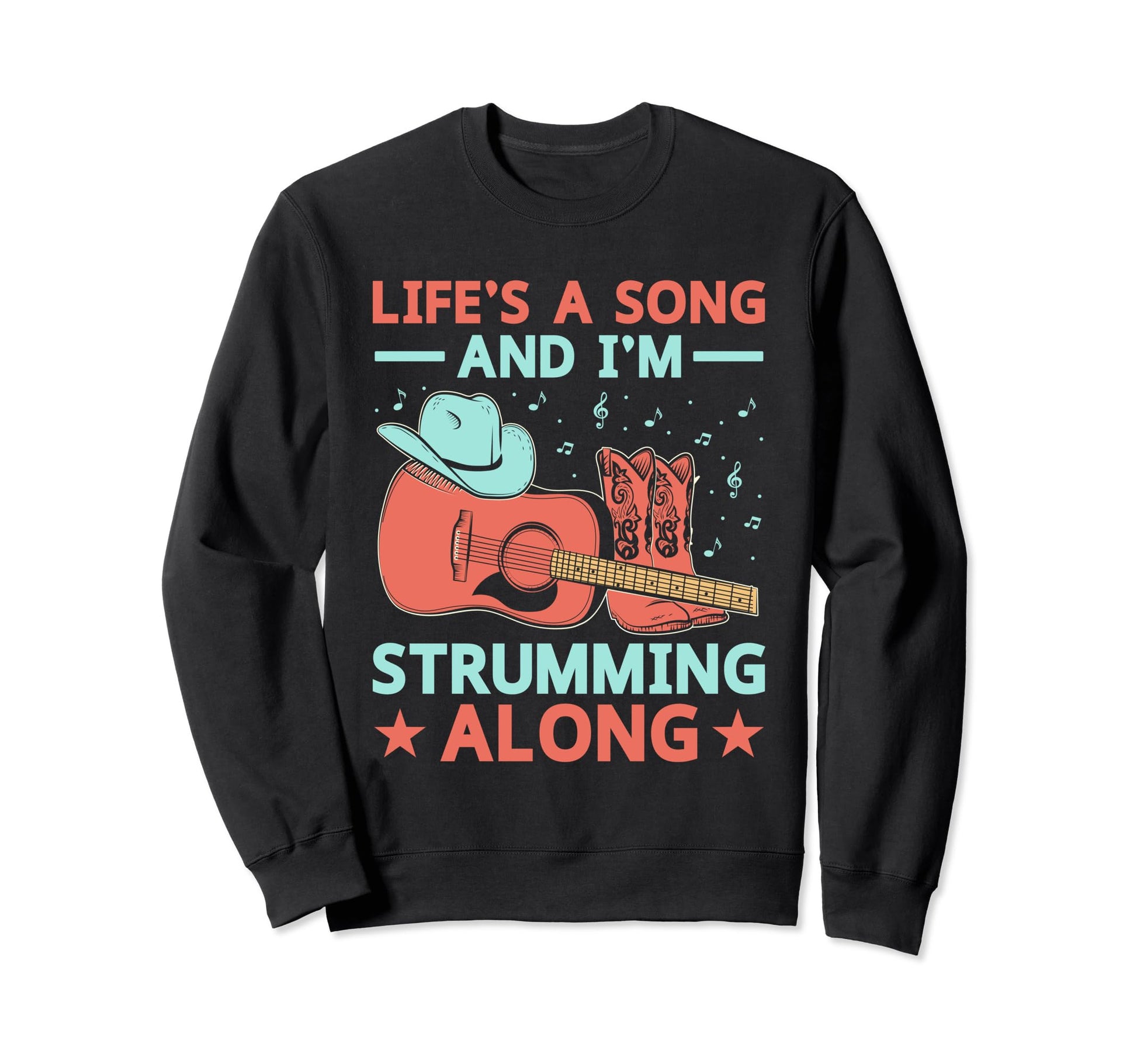 County Music Music Lover Western Sweatshirt - Custom Art Print Men Women - T-Shirt, Sweatshirt, Hoodie