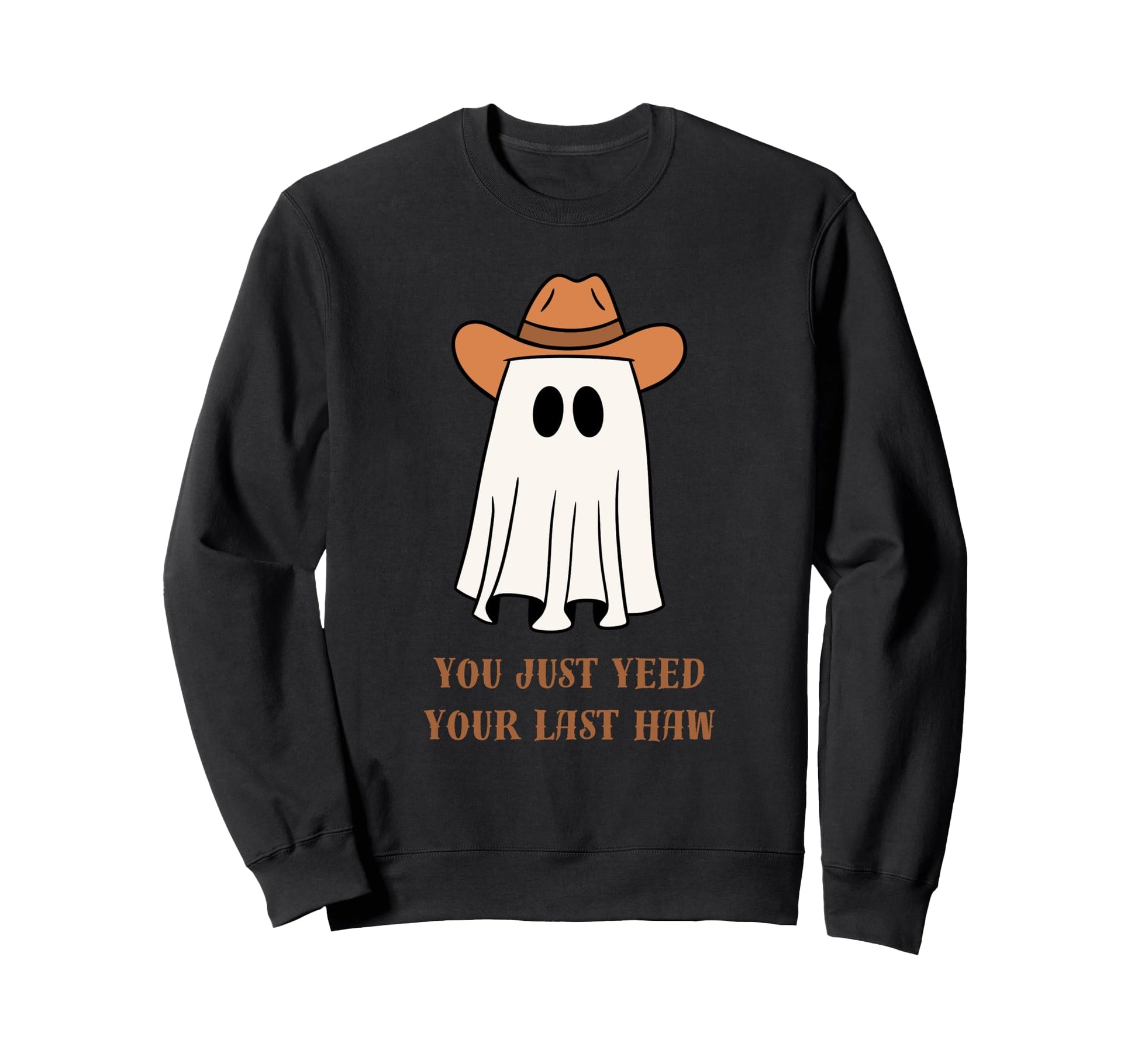 Cowboy Ghost Halloween Western Sweatshirt - Trendy Graphic for Adults - T-Shirt, Sweatshirt, Hoodie