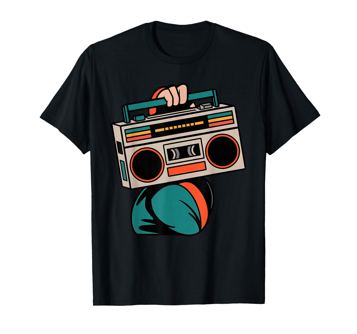 80S 90S Party Costume Nostalgia Boombox T-Shirt - Graphic Print Unisex - T-Shirt, Sweatshirt, Hoodie