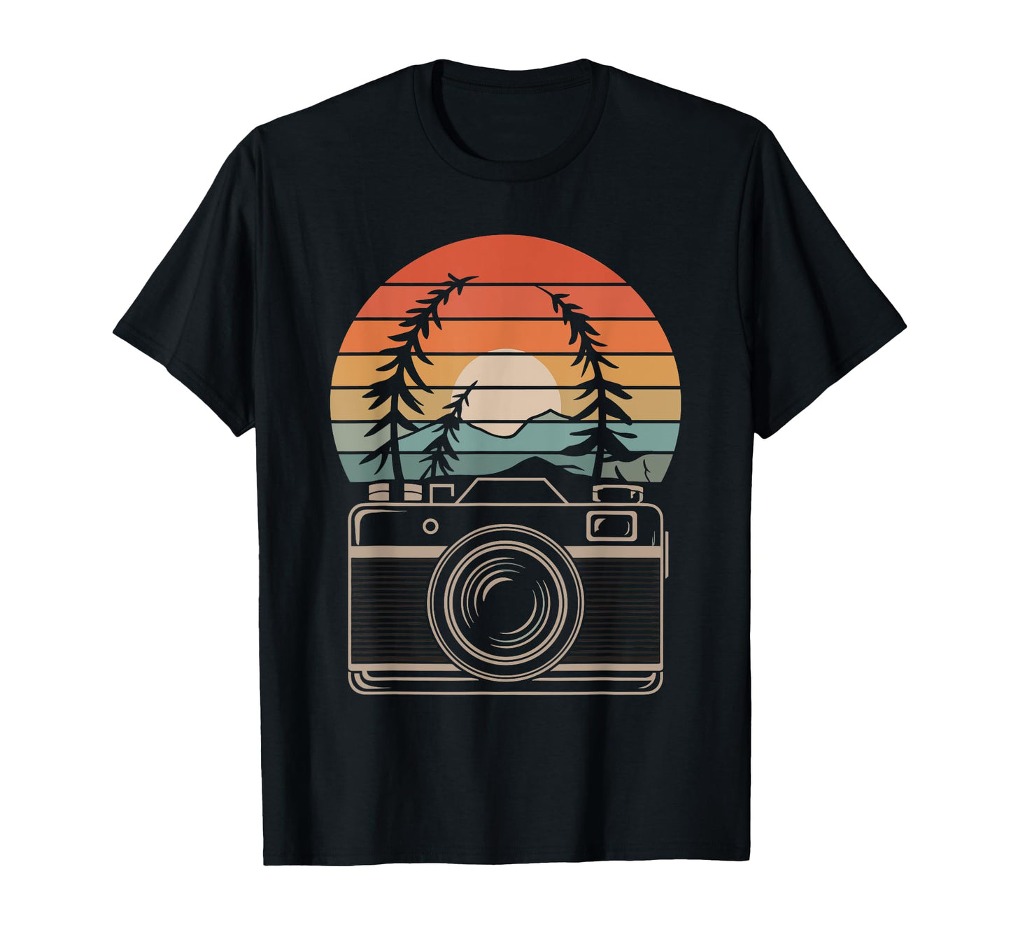 Photography Camera Sunset Photographer T-Shirt - Trendy Graphic Men Women - T-Shirt, Sweatshirt, Hoodie