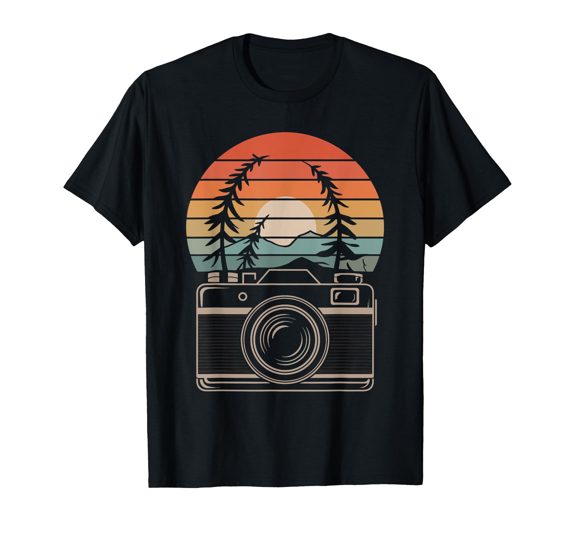 Photography Camera Sunset Photographer T-Shirt - Trendy Graphic Men Women - T-Shirt, Sweatshirt, Hoodie