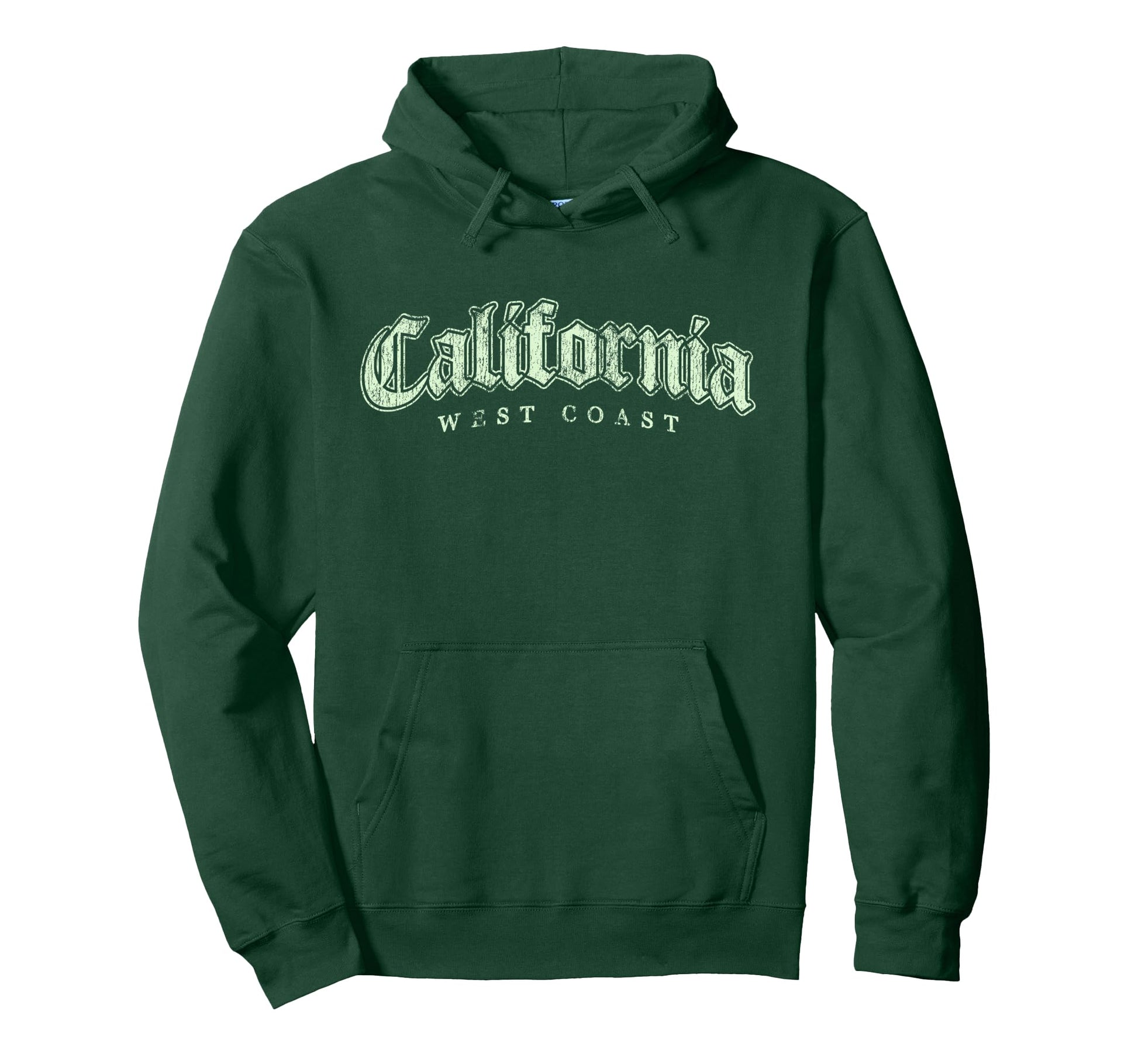 Green California West Coast Hoodie - Graphic Print Unisex - T-Shirt, Sweatshirt, Hoodie