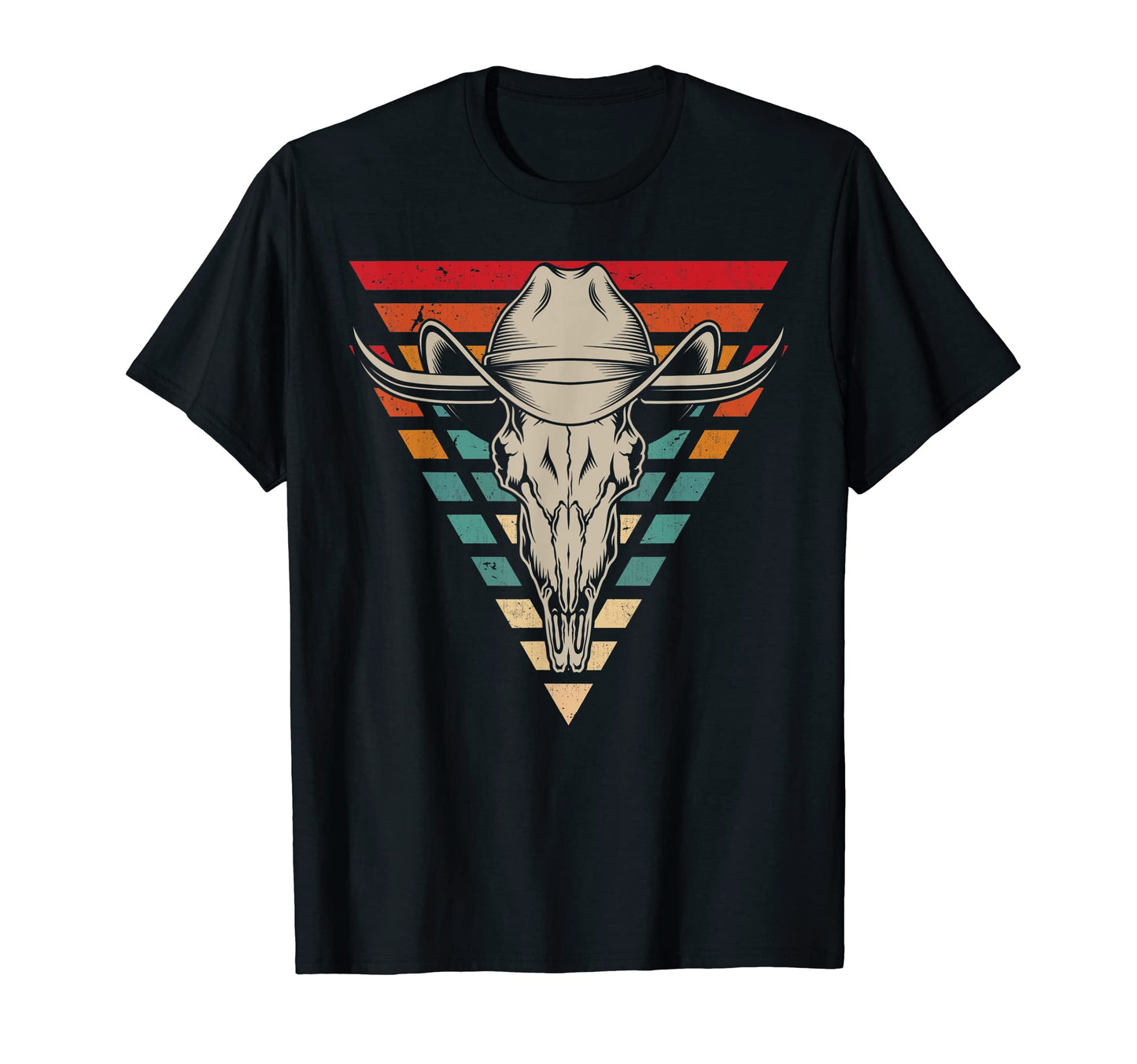 Longhorn Western Cowboy T-Shirt - Graphic Print Unisex - T-Shirt, Sweatshirt, Hoodie