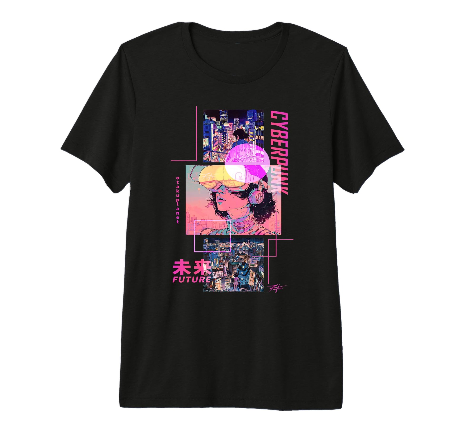 Japan Cyberpunk Anime Futurist T-Shirt - Custom Art Print for Adults - T-Shirt, Sweatshirt, Hoodie