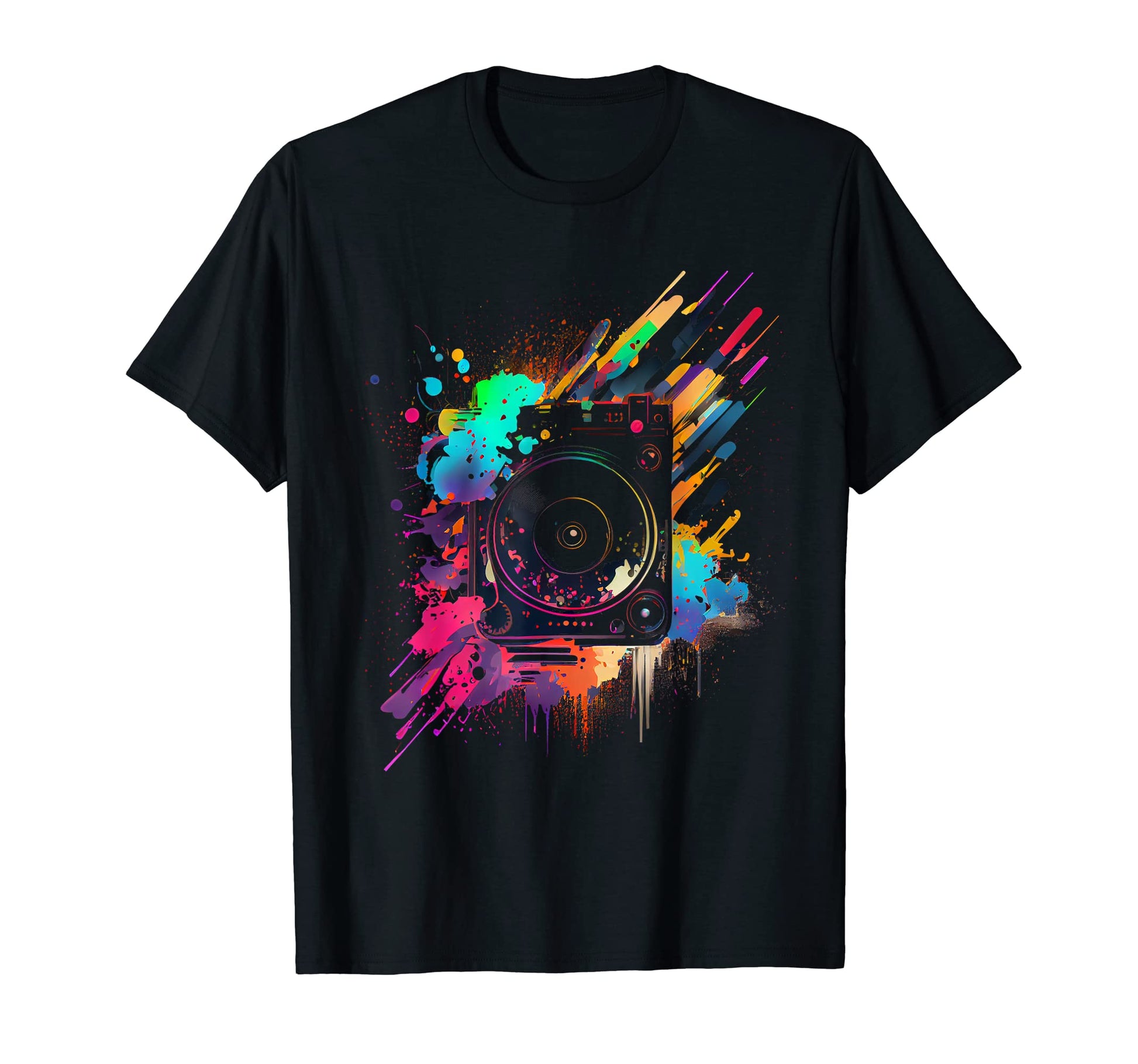 Vinyl 80S Record Turntable T-Shirt - Aesthetic Graphic Unisex - T-Shirt, Sweatshirt, Hoodie