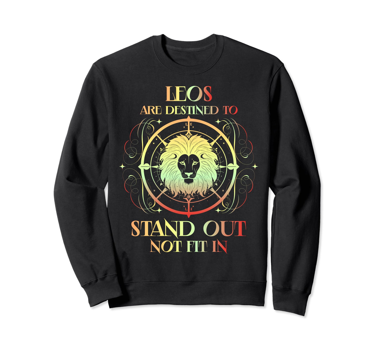Leo Horoscope Zodiac Sign Sweatshirt - Aesthetic Graphic Men Women - T-Shirt, Sweatshirt, Hoodie