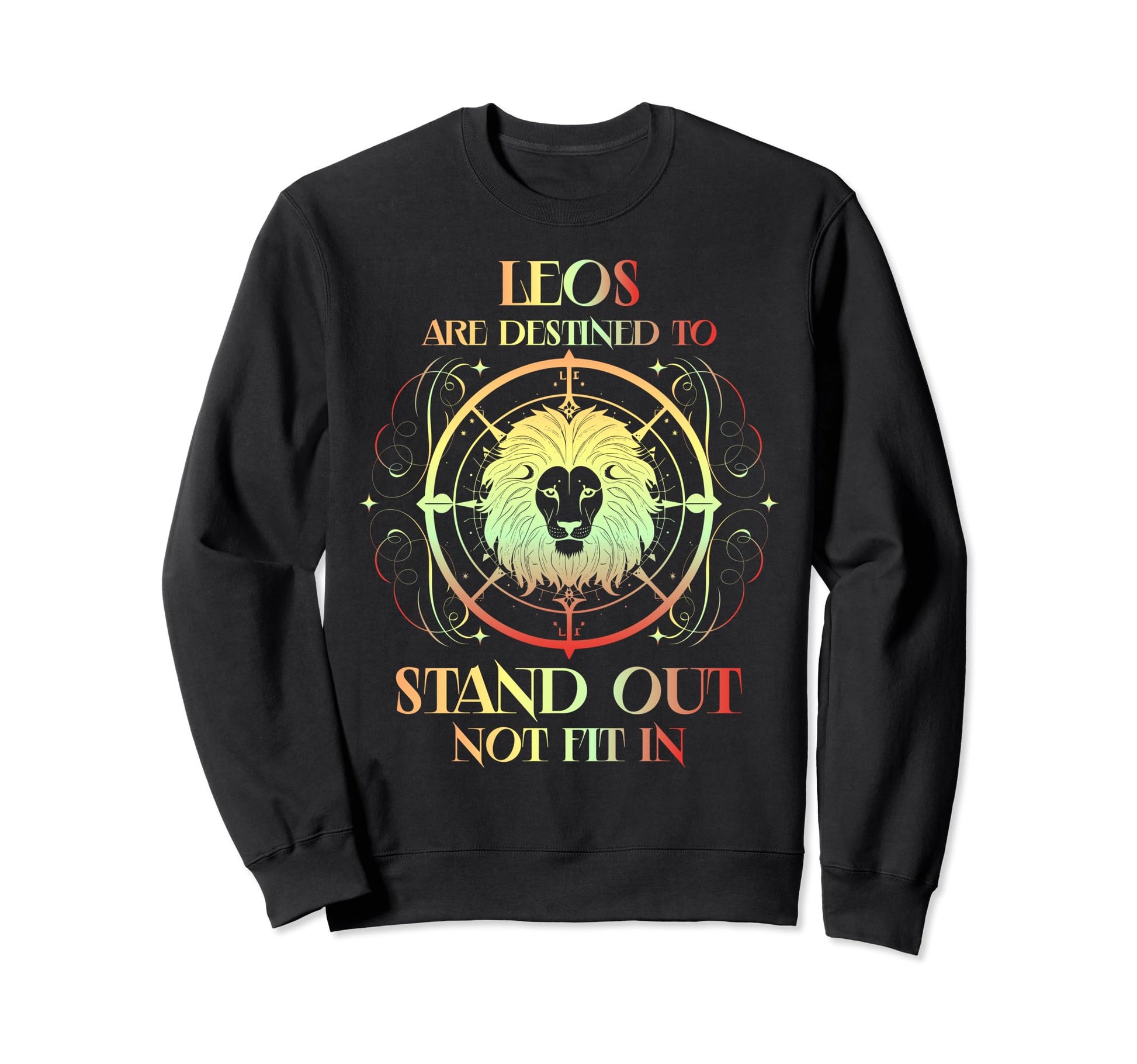 Leo Horoscope Zodiac Sign Sweatshirt - Aesthetic Graphic Men Women - T-Shirt, Sweatshirt, Hoodie
