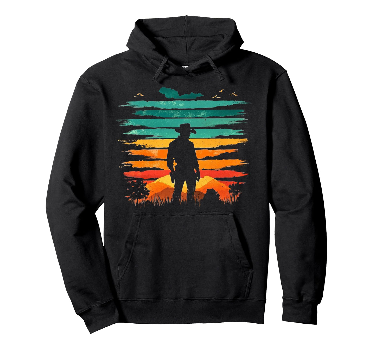 Cowboy Hoodie - Novelty Apparel Unisex - T-Shirt, Sweatshirt, Hoodie