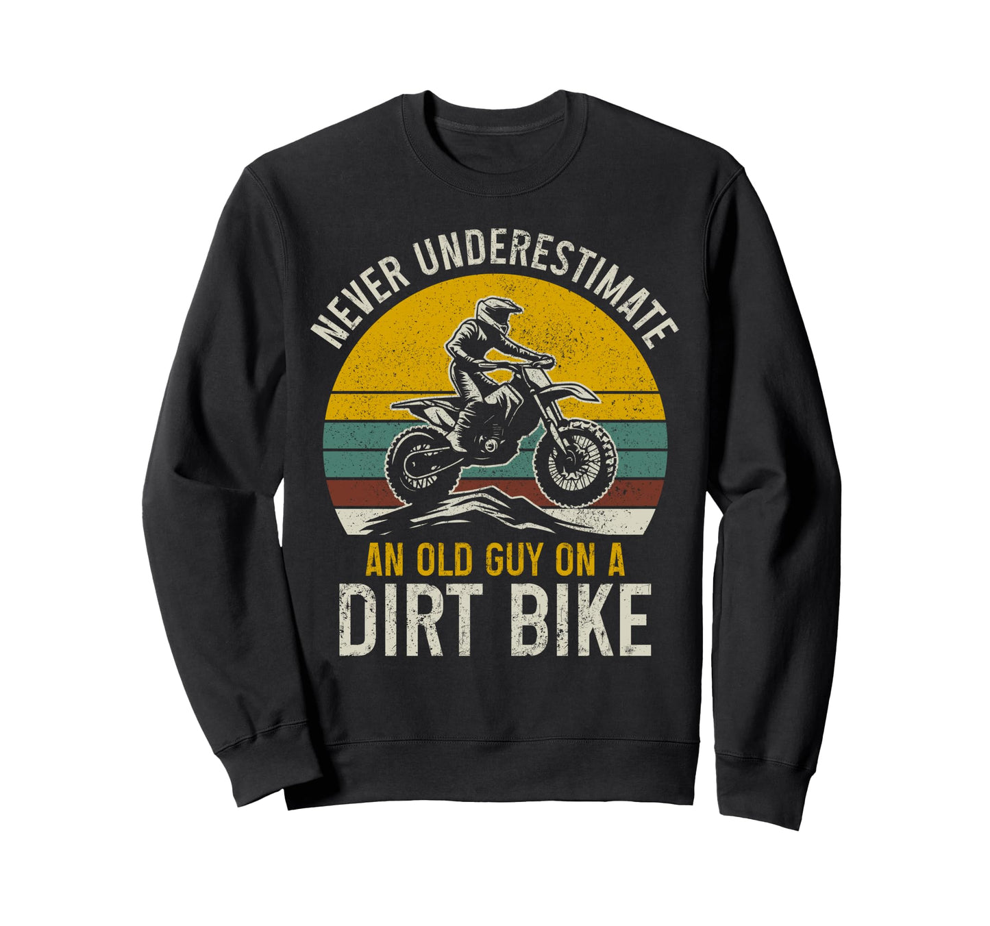 Dirt Bike Motocross Enduro Rider Sweatshirt - Minimalist Print for Adults - T-Shirt, Sweatshirt, Hoodie