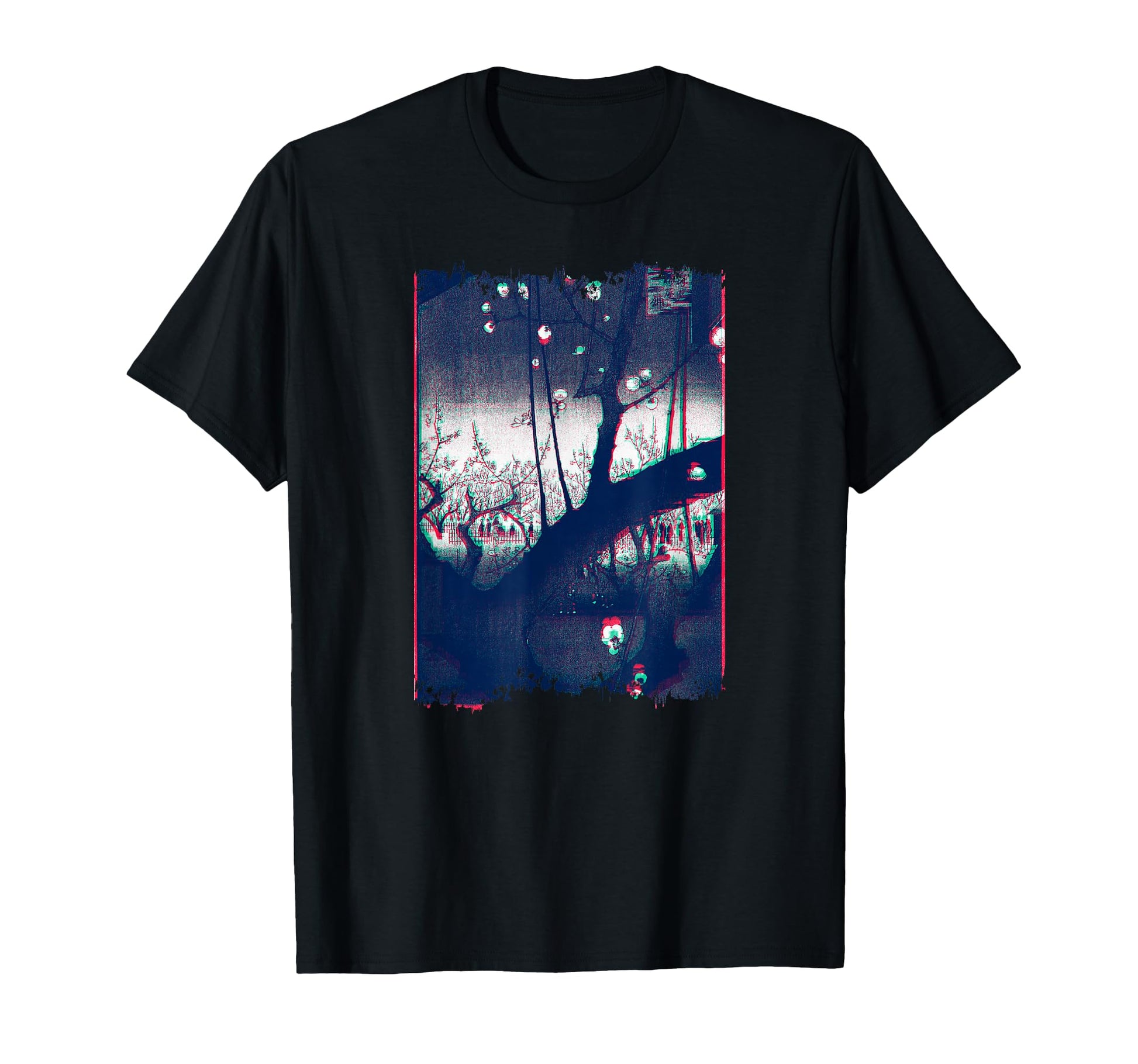Japanese Woodblock Hiroshige Plum Garden T-Shirt - Minimalist Print Unisex - T-Shirt, Sweatshirt, Hoodie