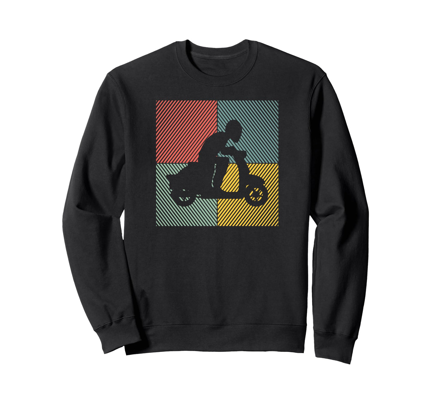 Moped Scooter Bike Scooter Moped Sweatshirt - Graphic Print Men Women - T-Shirt, Sweatshirt, Hoodie
