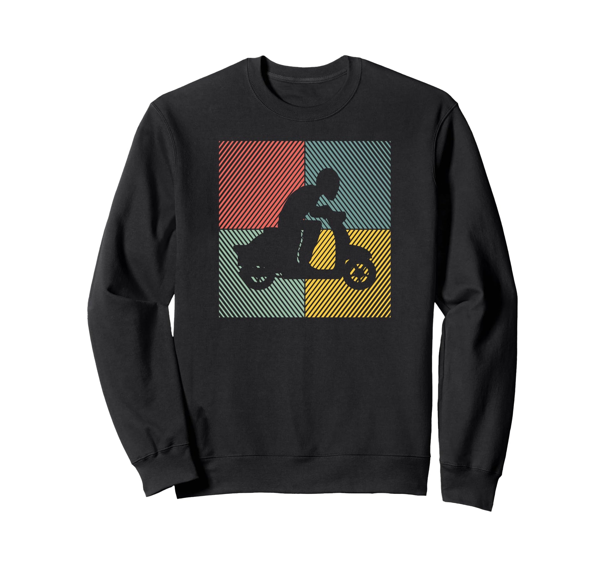 Moped Scooter Bike Scooter Moped Sweatshirt - Graphic Print Men Women - T-Shirt, Sweatshirt, Hoodie