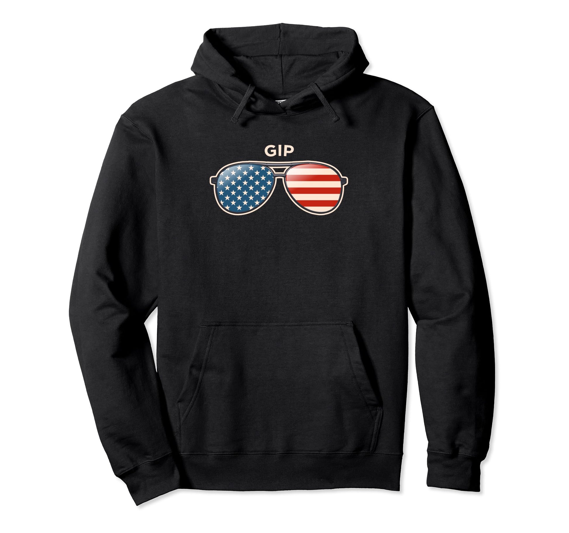 Gip Wv Us Flag Sunglasses Hoodie - Minimalist Print Unisex - T-Shirt, Sweatshirt, Hoodie