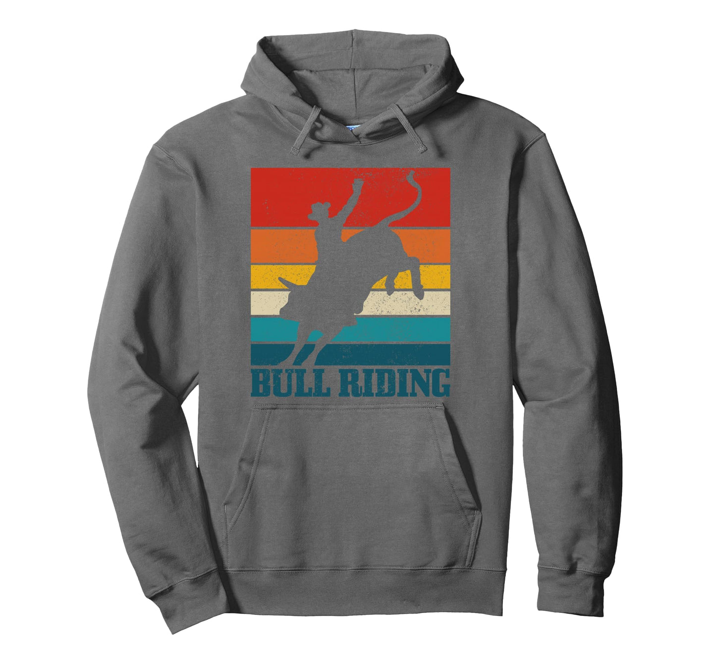 Bullriding Rodeo Cowboy Western Bull Rider Hoodie - Unique Graphic Unisex - T-Shirt, Sweatshirt, Hoodie