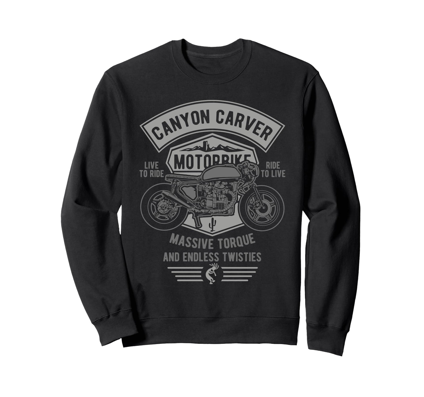 Canyon Carver Motorcycle Sweatshirt - Custom Art Print Unisex - T-Shirt, Sweatshirt, Hoodie