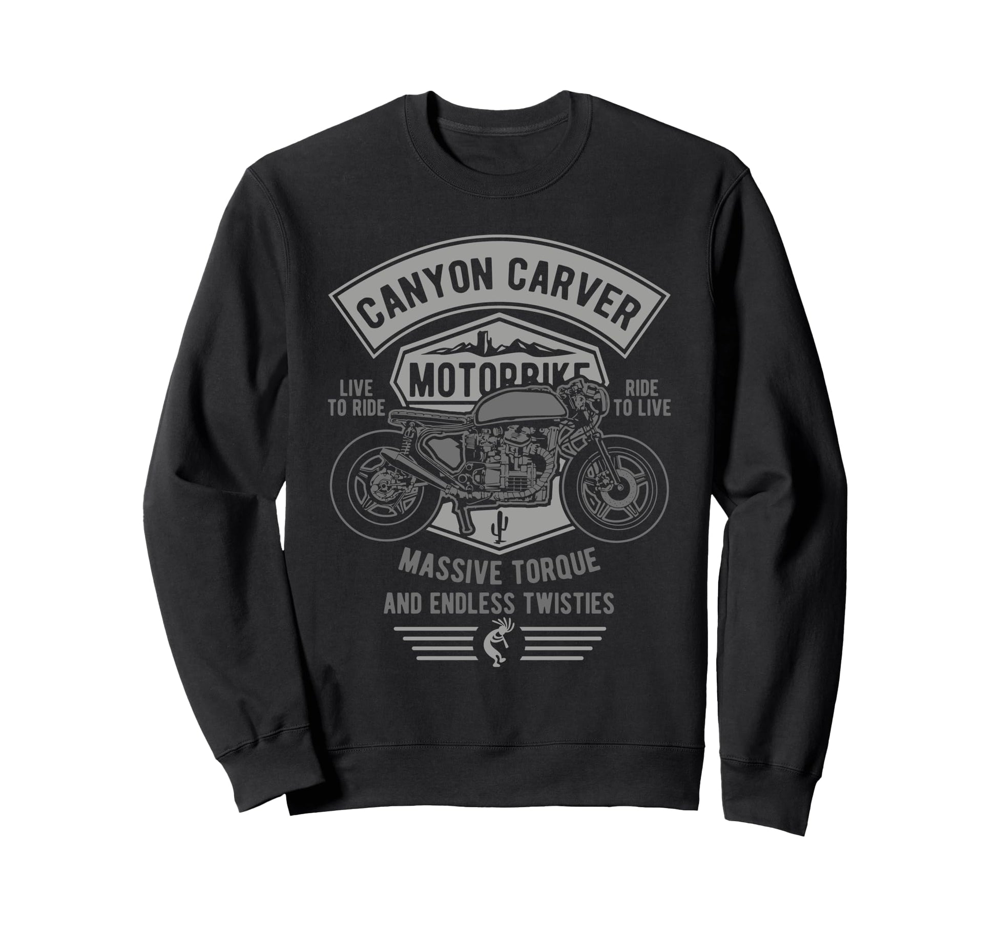 Canyon Carver Motorcycle Sweatshirt - Custom Art Print Unisex - T-Shirt, Sweatshirt, Hoodie