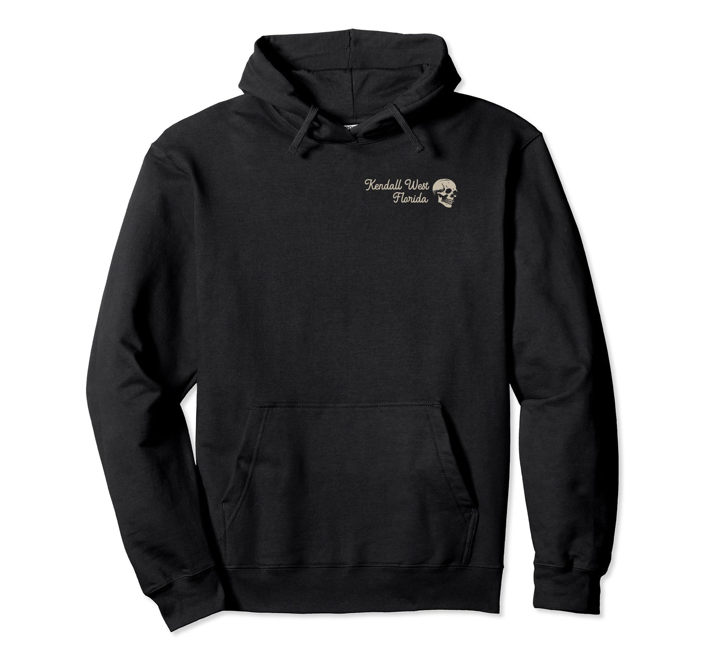 Kendall West Florida Fl Surfer Front Hoodie - Unique Graphic for Adults - T-Shirt, Sweatshirt, Hoodie